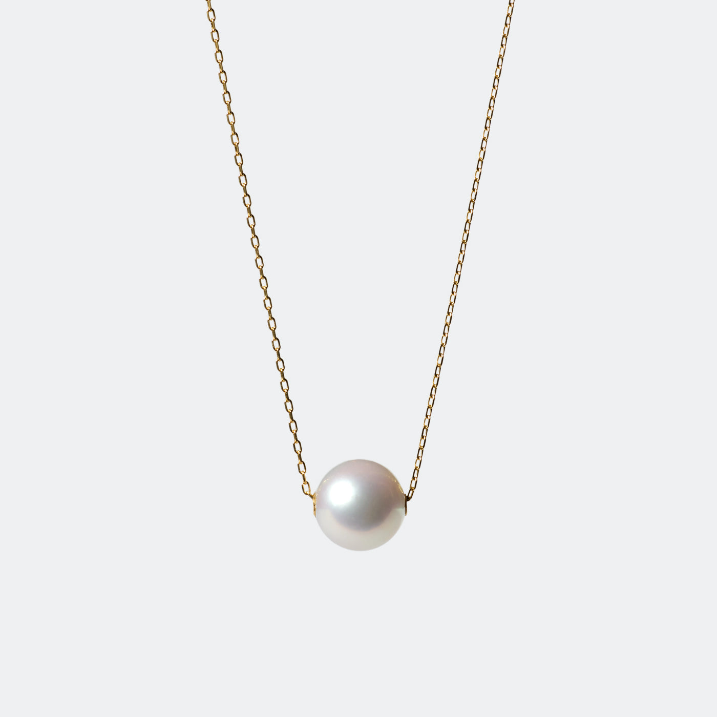 【ESSENTIALS】 7.0-7.5mm Single Akoya Pearl Necklace / K18
