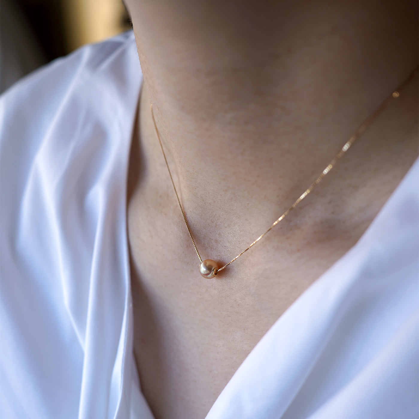 Wandering Pearl Chain Necklace - Akoya & Akoya Keshi
