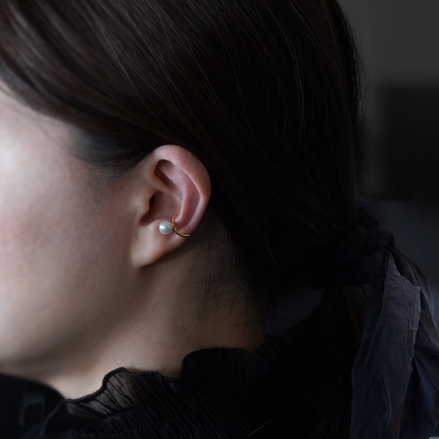 【ESSENTIALS】6.0-6.5mm Akoya Pearl Ear Cuff