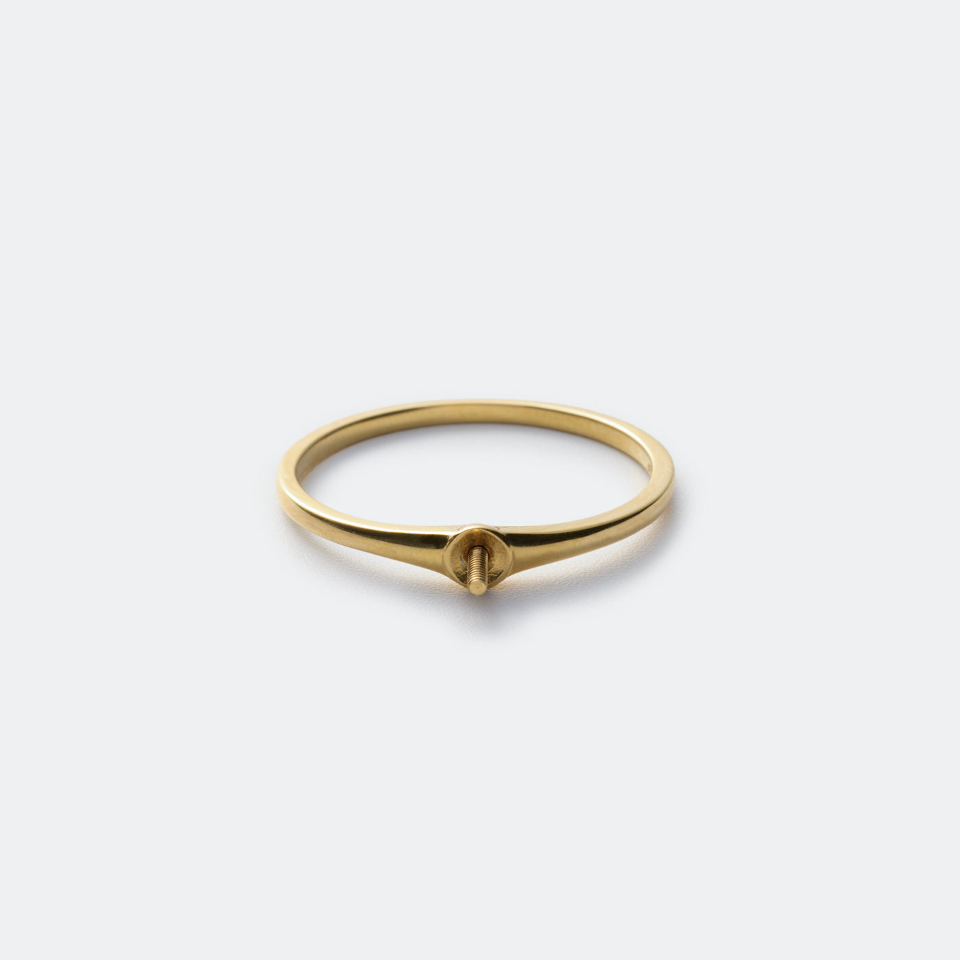 【BASE PARTS】18K YG 1.0mm Flat Ring