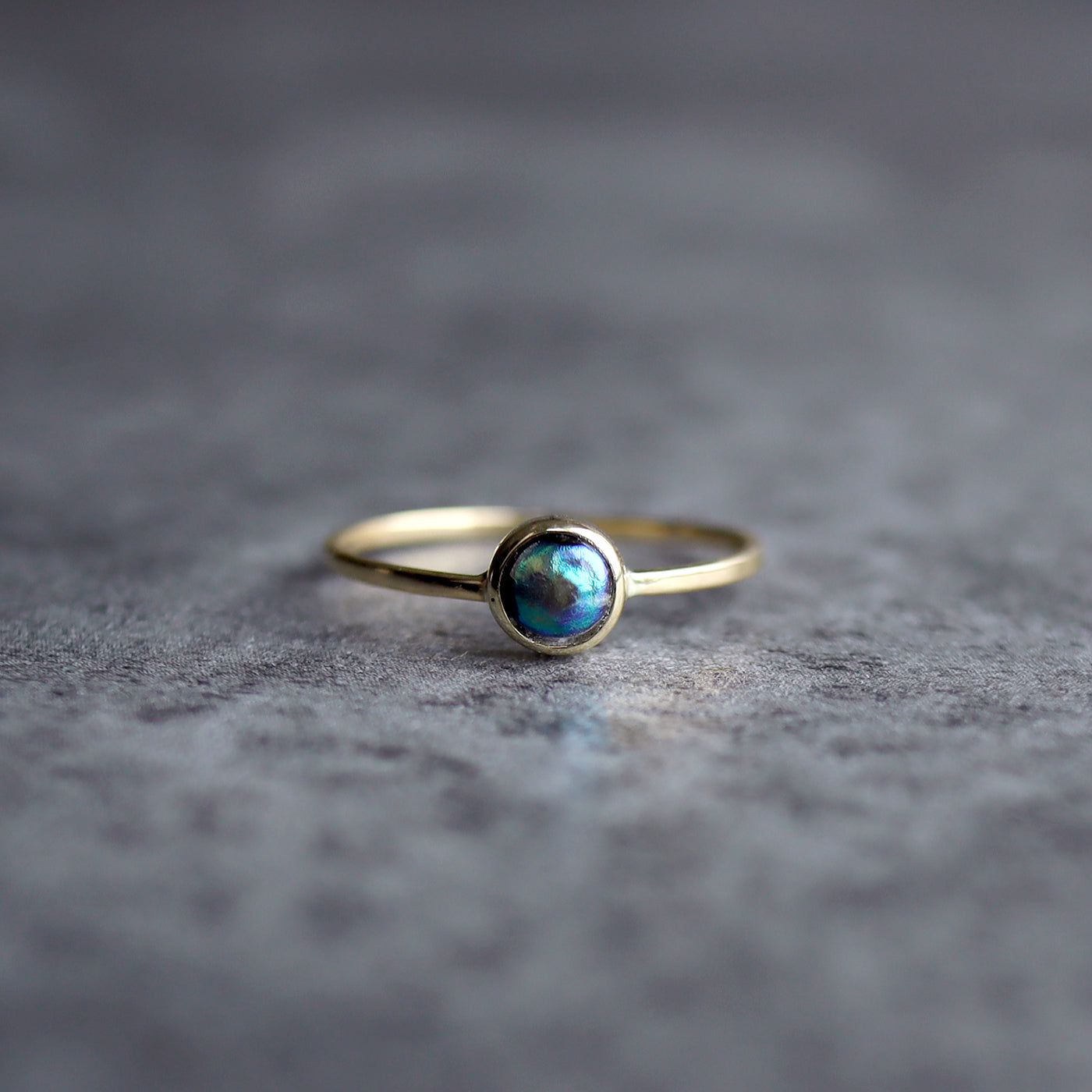 Framed Pearl Ring - Abalone Pearl