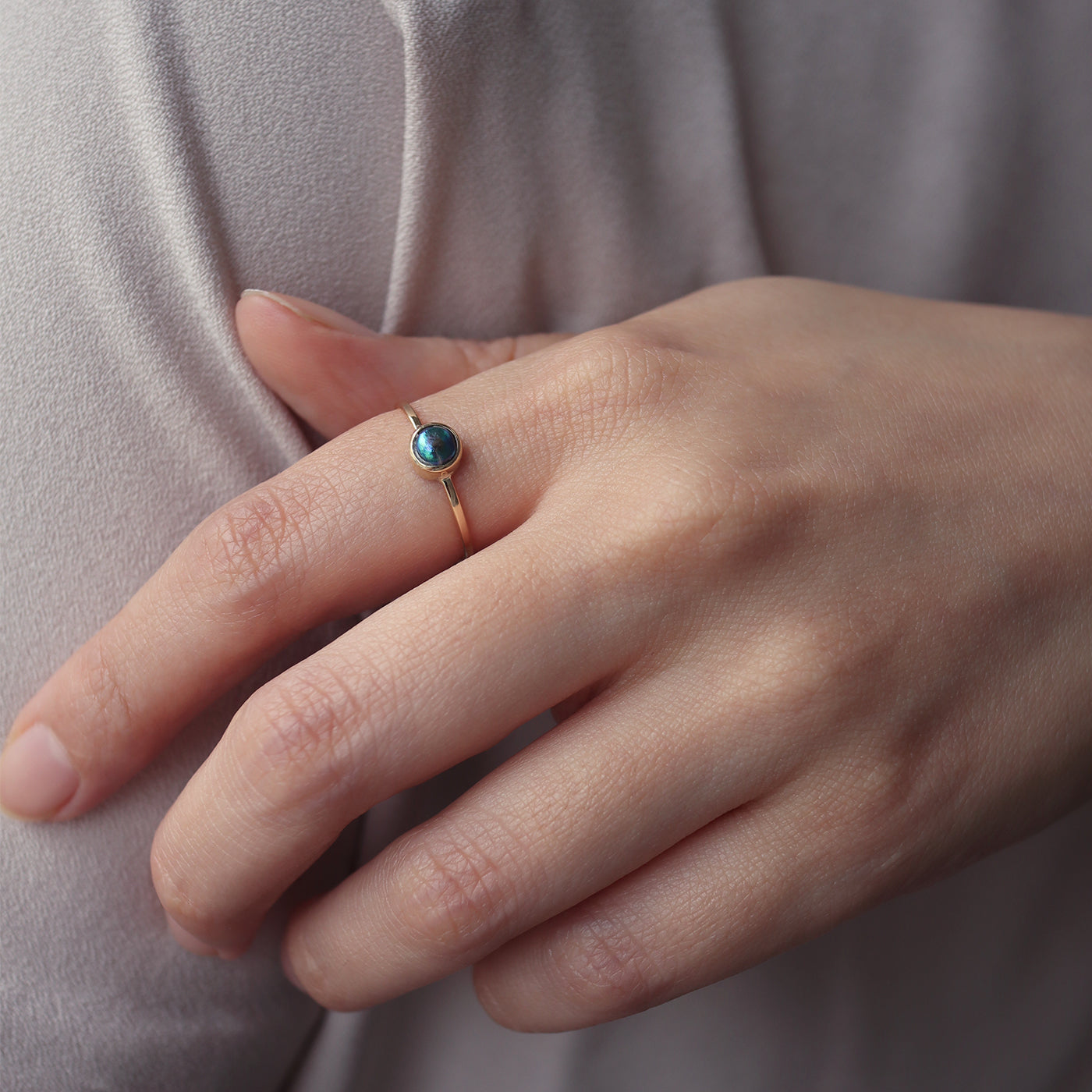 Framed Pearl Ring - Abalone Pearl