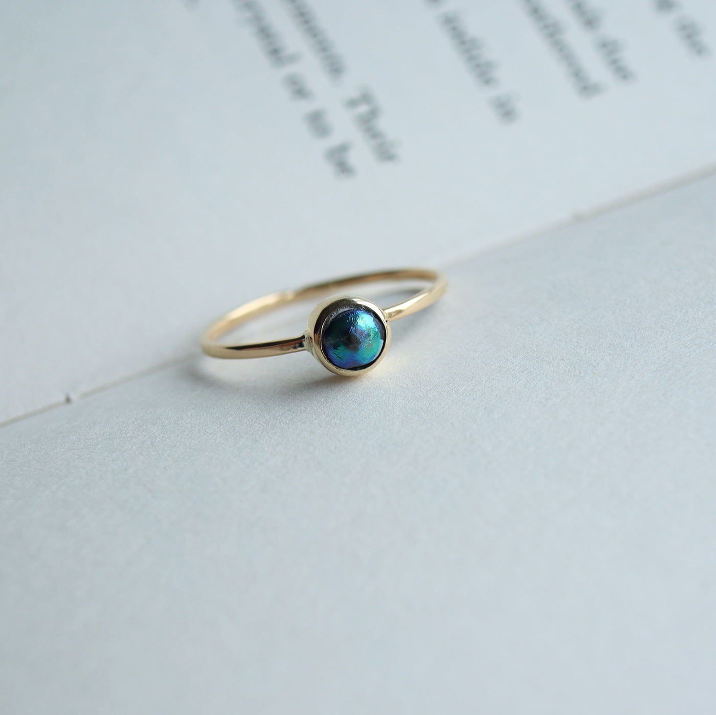 Framed Pearl Ring - Abalone Pearl