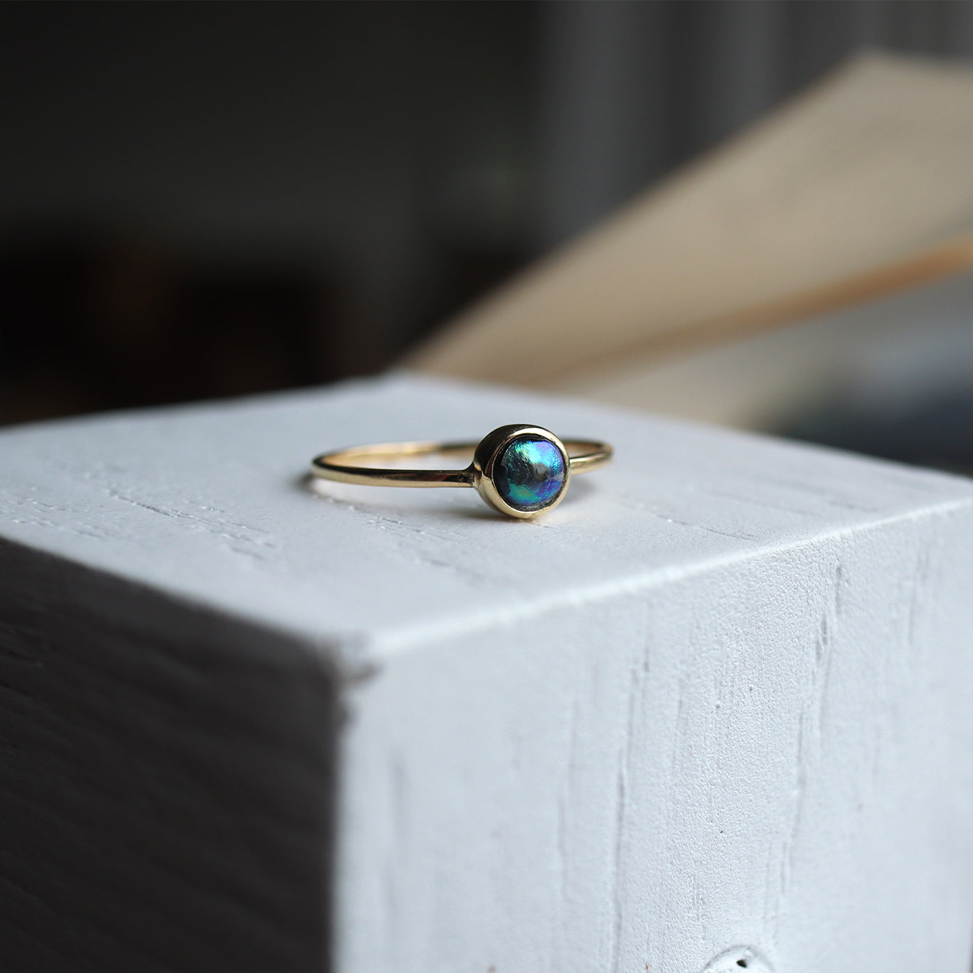 Framed Pearl Ring - Abalone Pearl