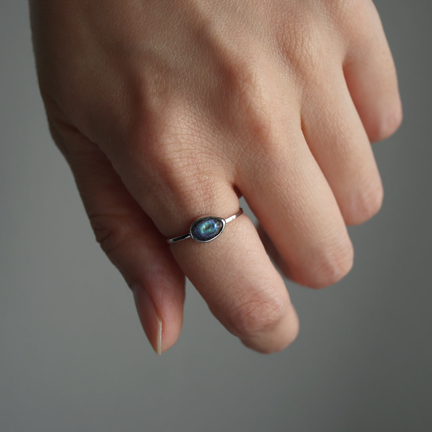Framed Pearl Ring - Abalone Pearl