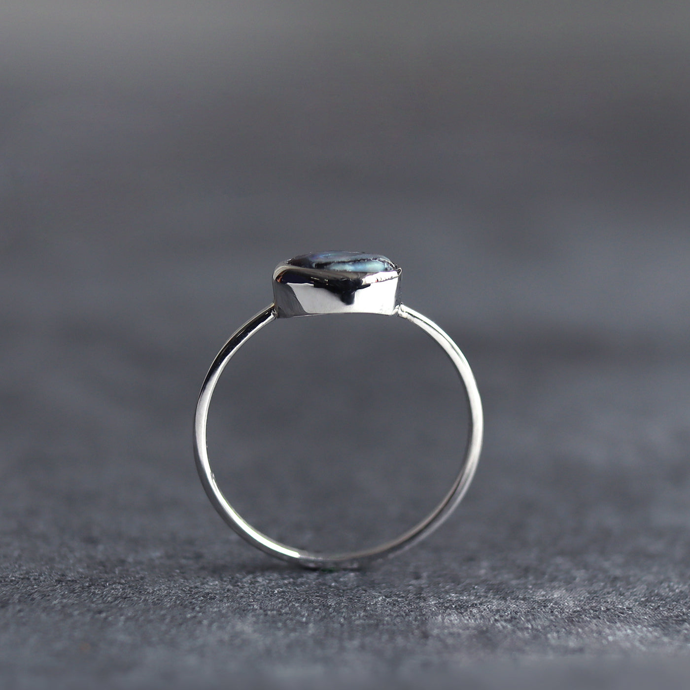 Framed Pearl Ring - Abalone Pearl