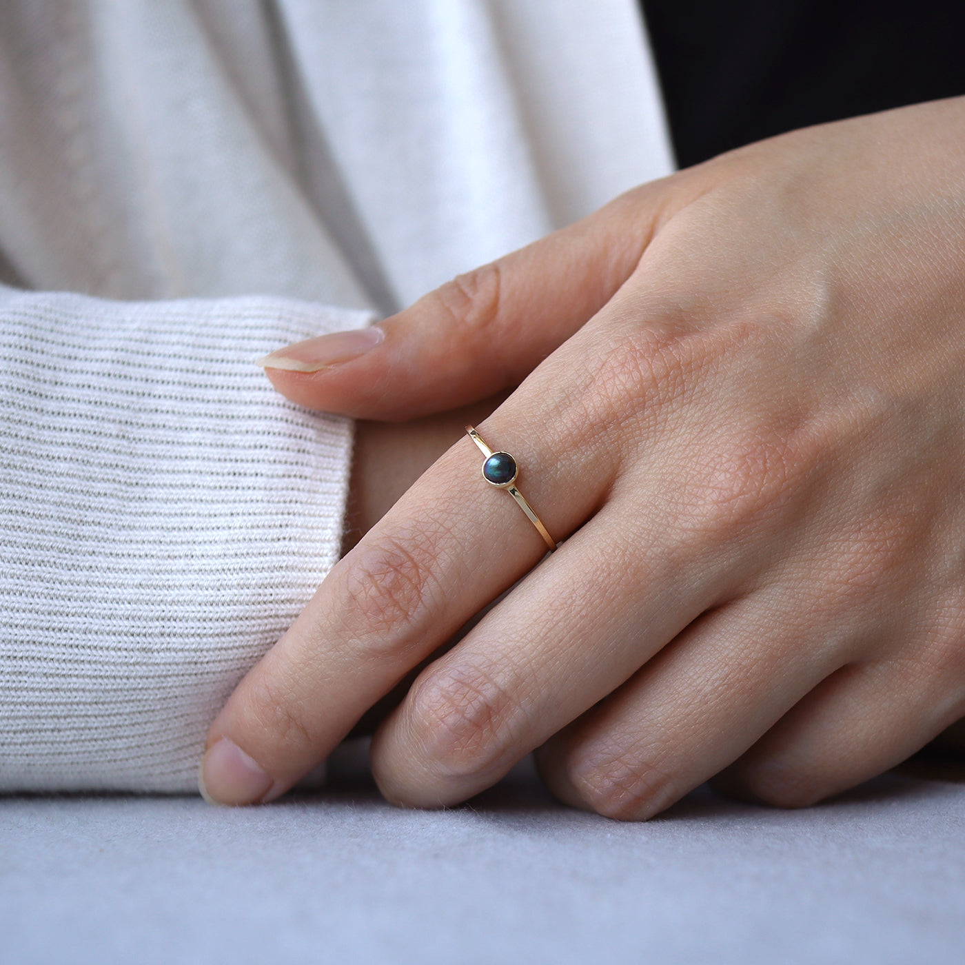 Framed Pearl Ring - Abalone Pearl