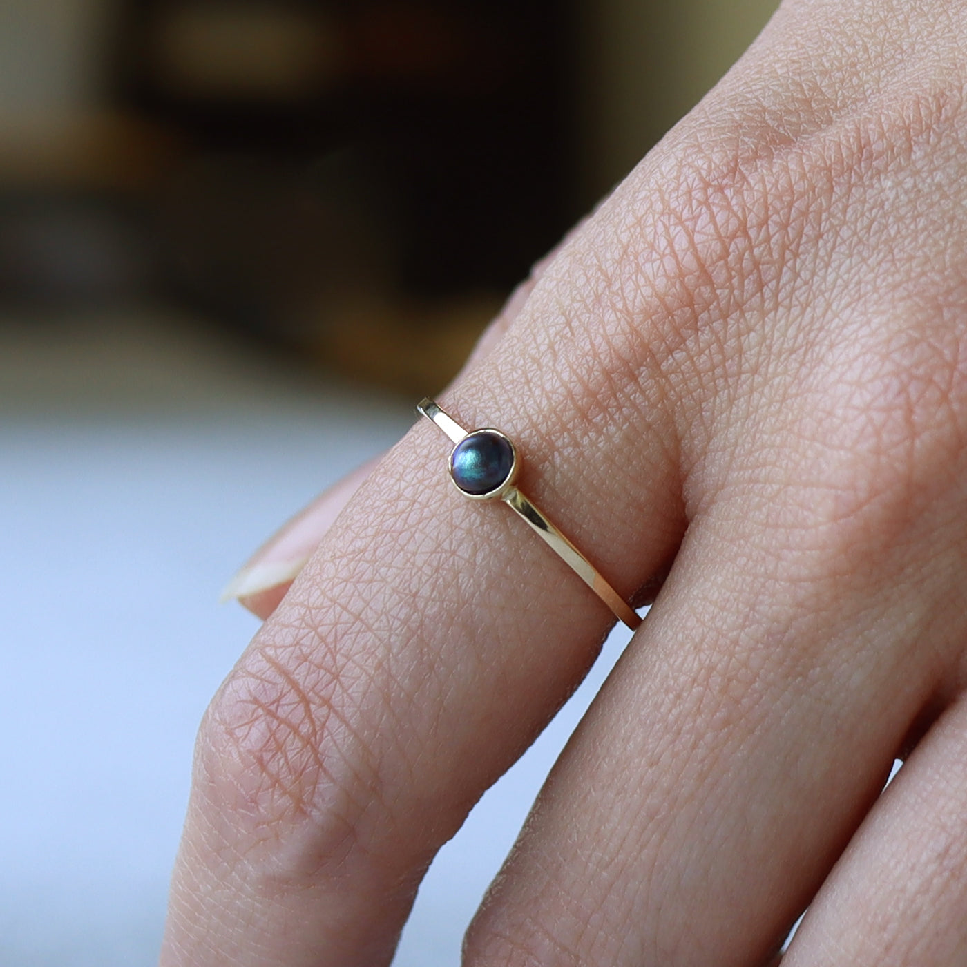 Framed Pearl Ring - Abalone Pearl