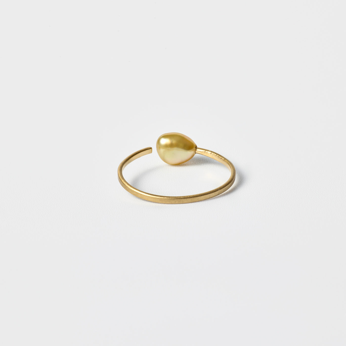 Pinky Open Ring - S.S.P. Gold Keshi