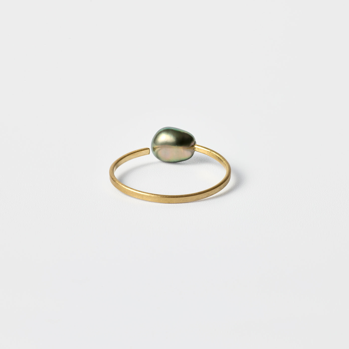 Pinky Open Ring - Tahitian Keshi