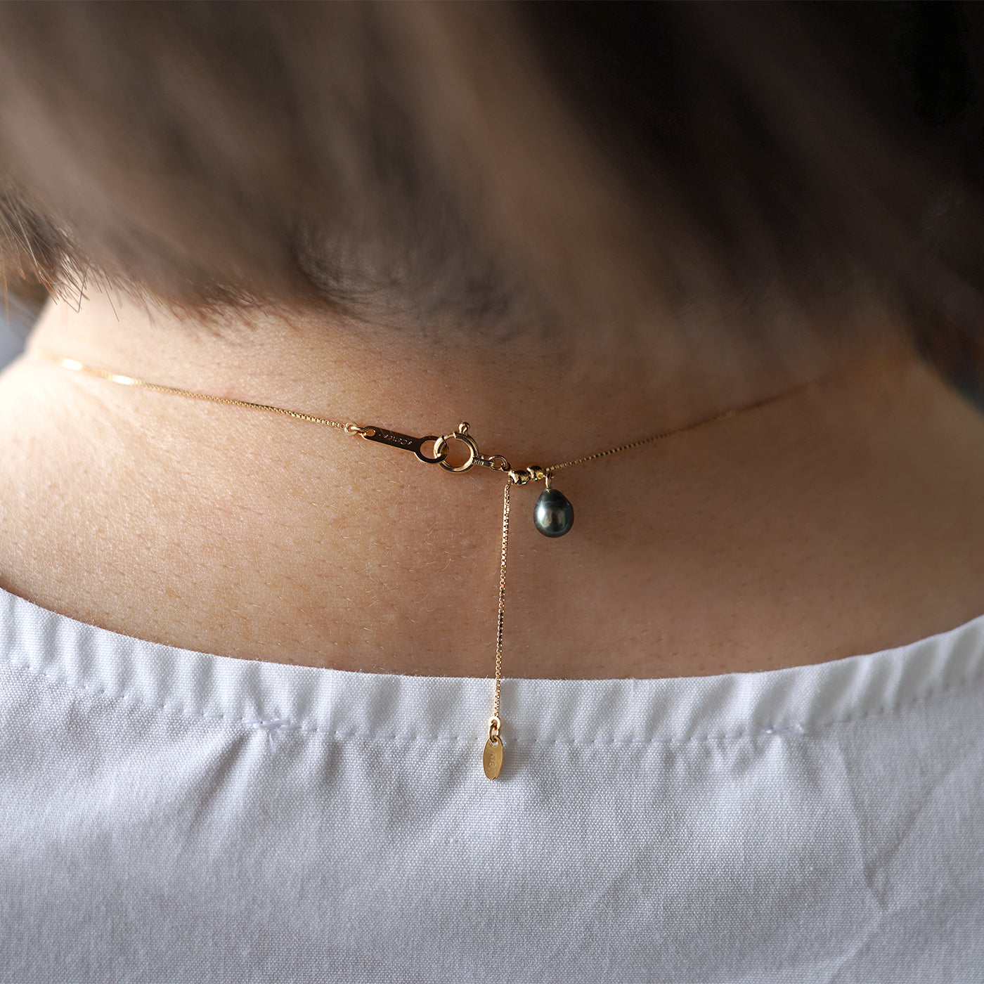 Wandering Pearl Chain Necklace - Akoya & Tahitian Keshi