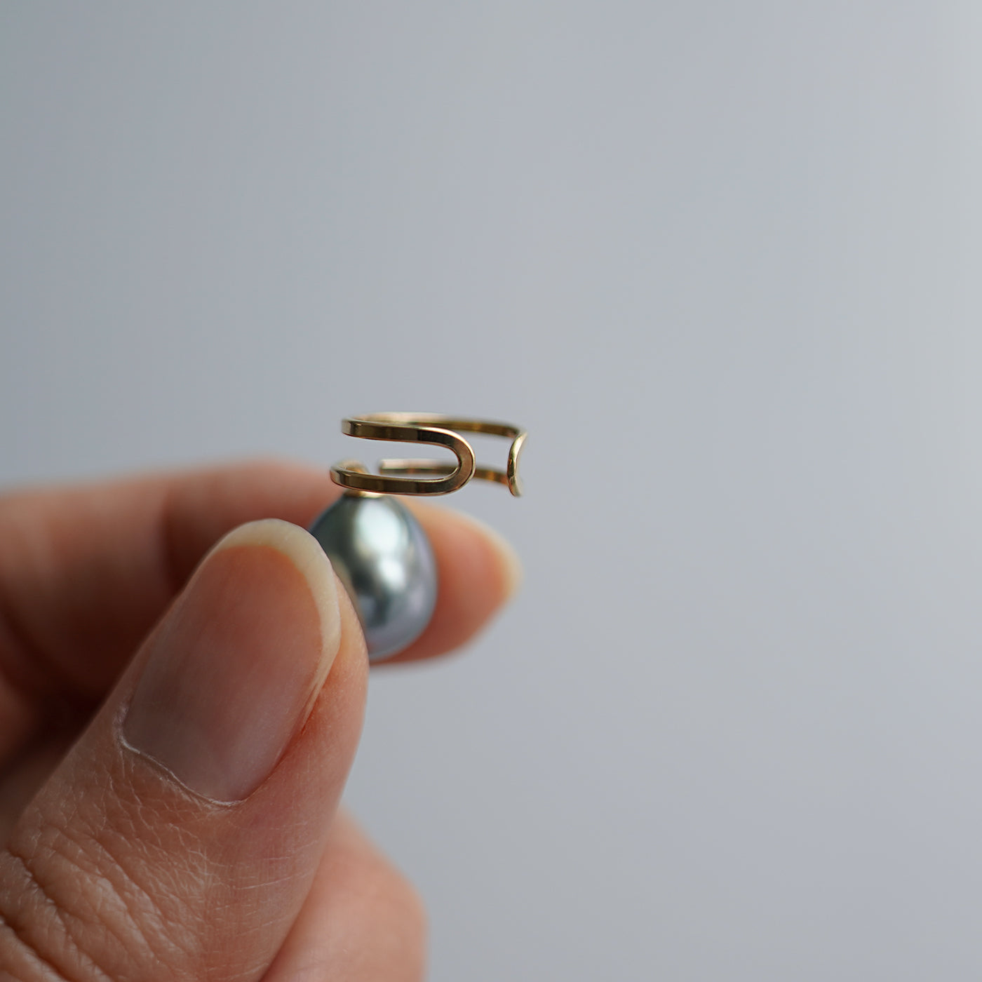 【BASE PARTS】K18YG Orbit Ear Cuff