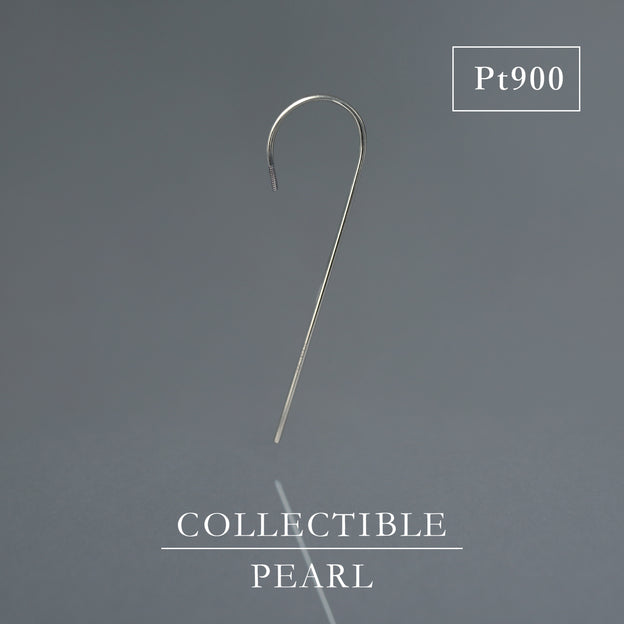 【BASE PARTS】Pt900 Wand Hook Pierced Earring