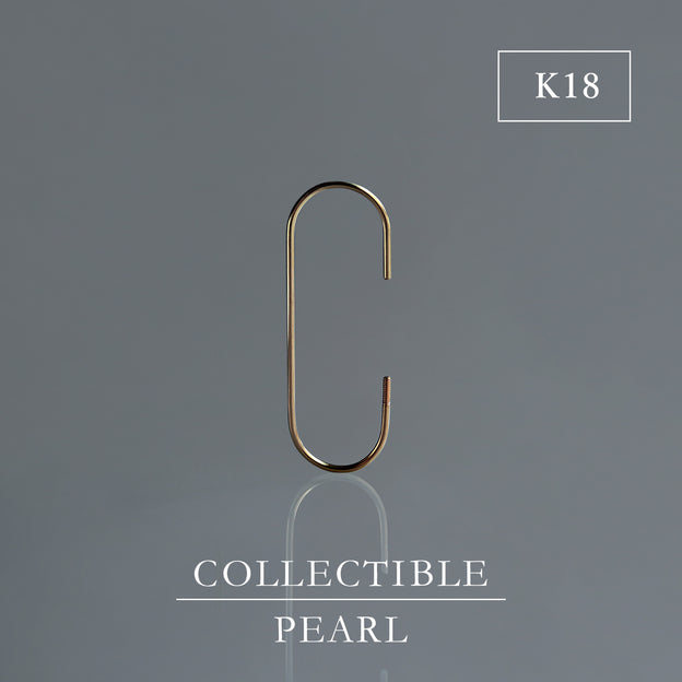 【BASE PARTS】K18YG C-Line Hook Pierced Earring