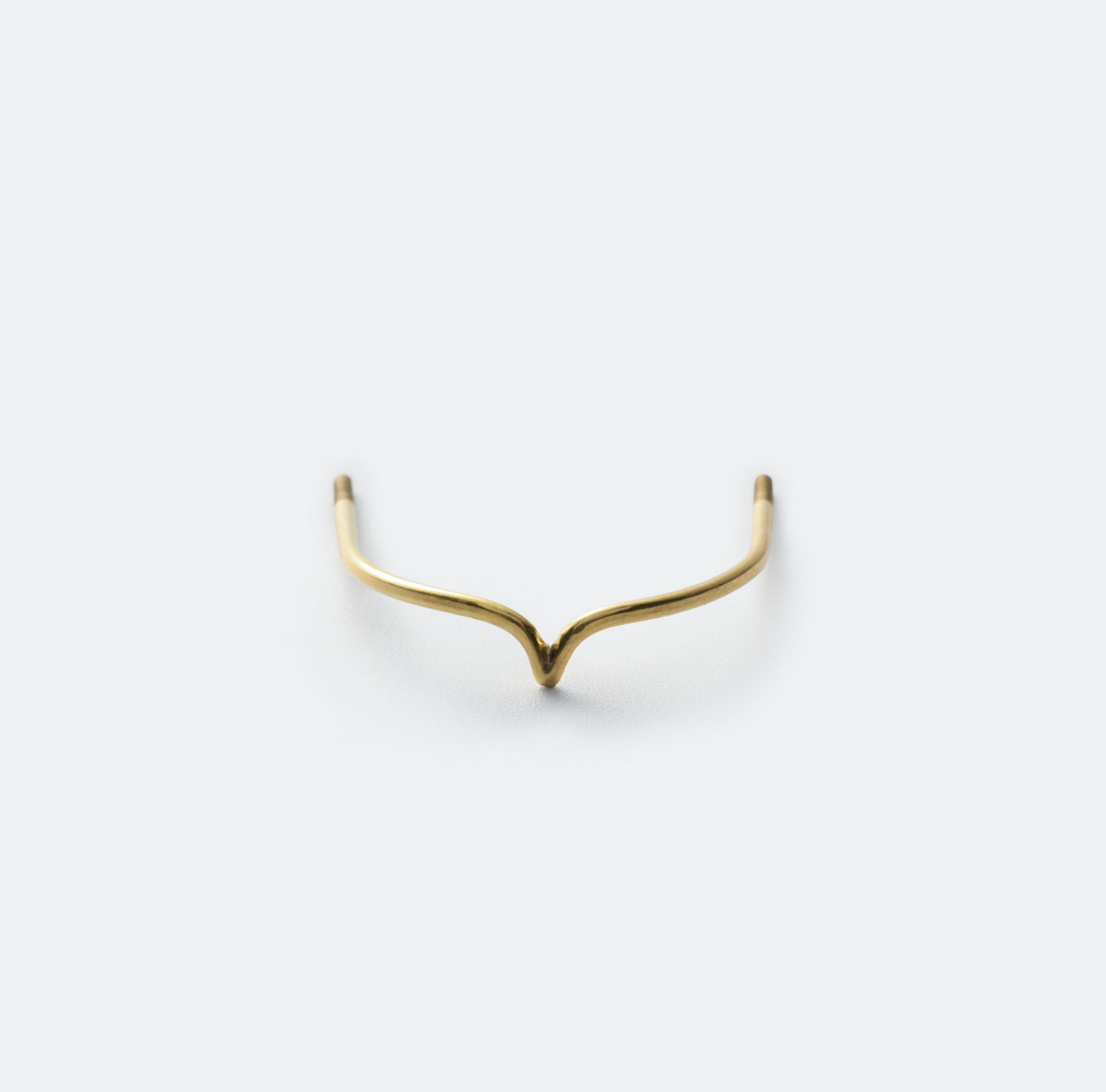 【BASE PARTS】K18YG Fork Ring