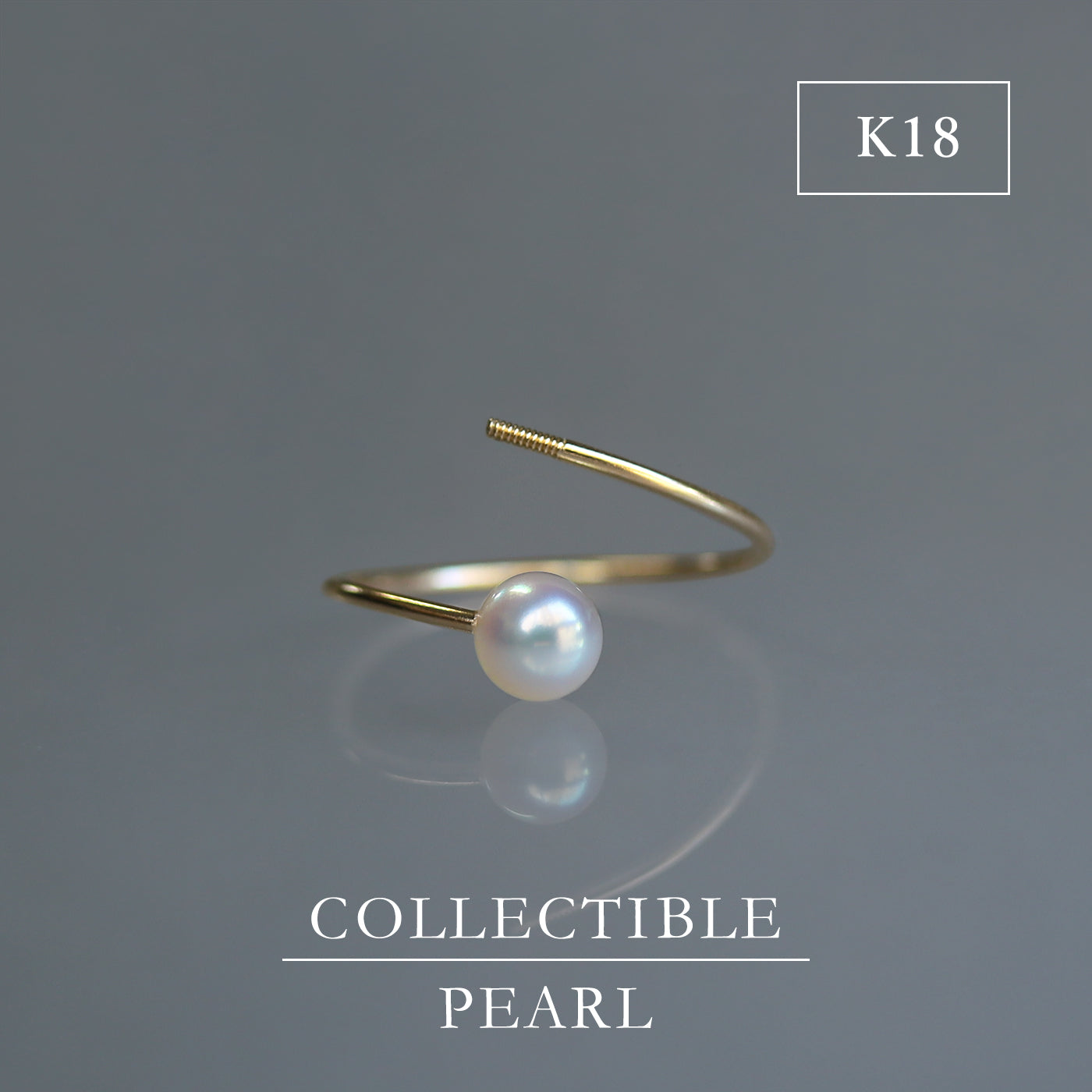 【BASE PARTS】K18YG Open Ring