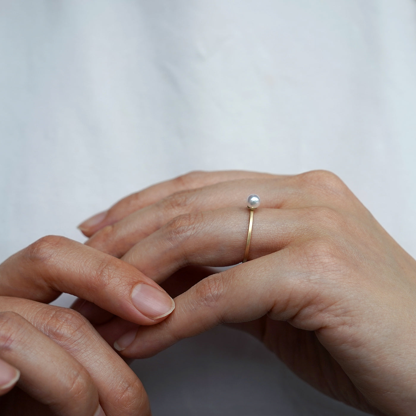 Shizumu Pearl Ring - 2.5-3.0mm Baby Akoya