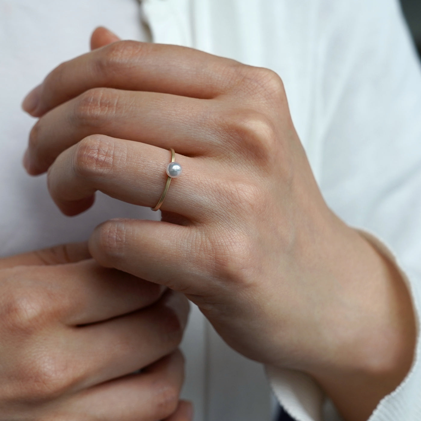 Shizumu Pearl Ring - 2.5-3.0mm Baby Akoya