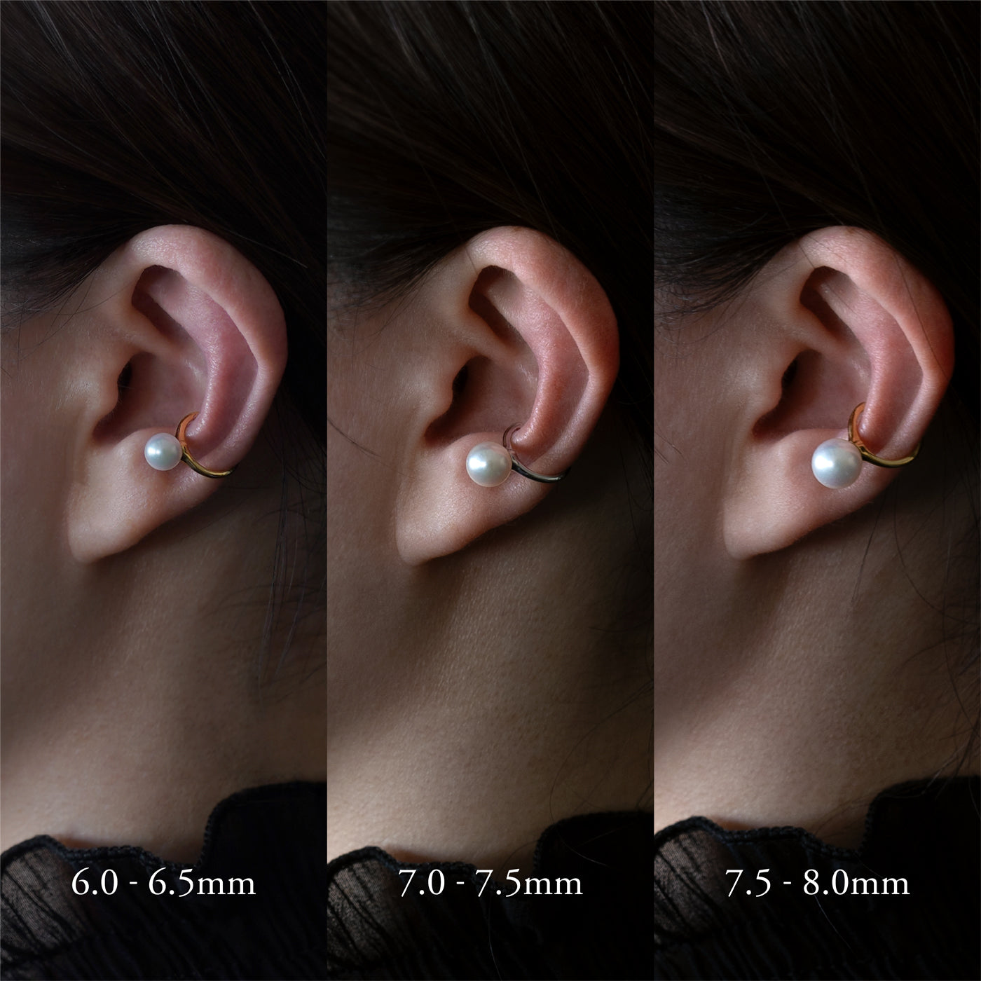 【ESSENTIALS】7.5-8.0mm Akoya Pearl Ear Cuff
