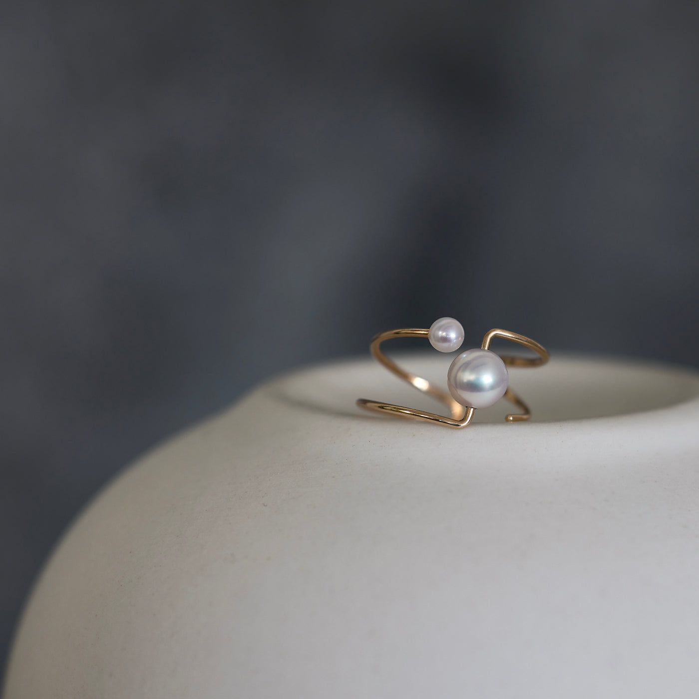 Clip Ear Cuff - Akoya Pearl