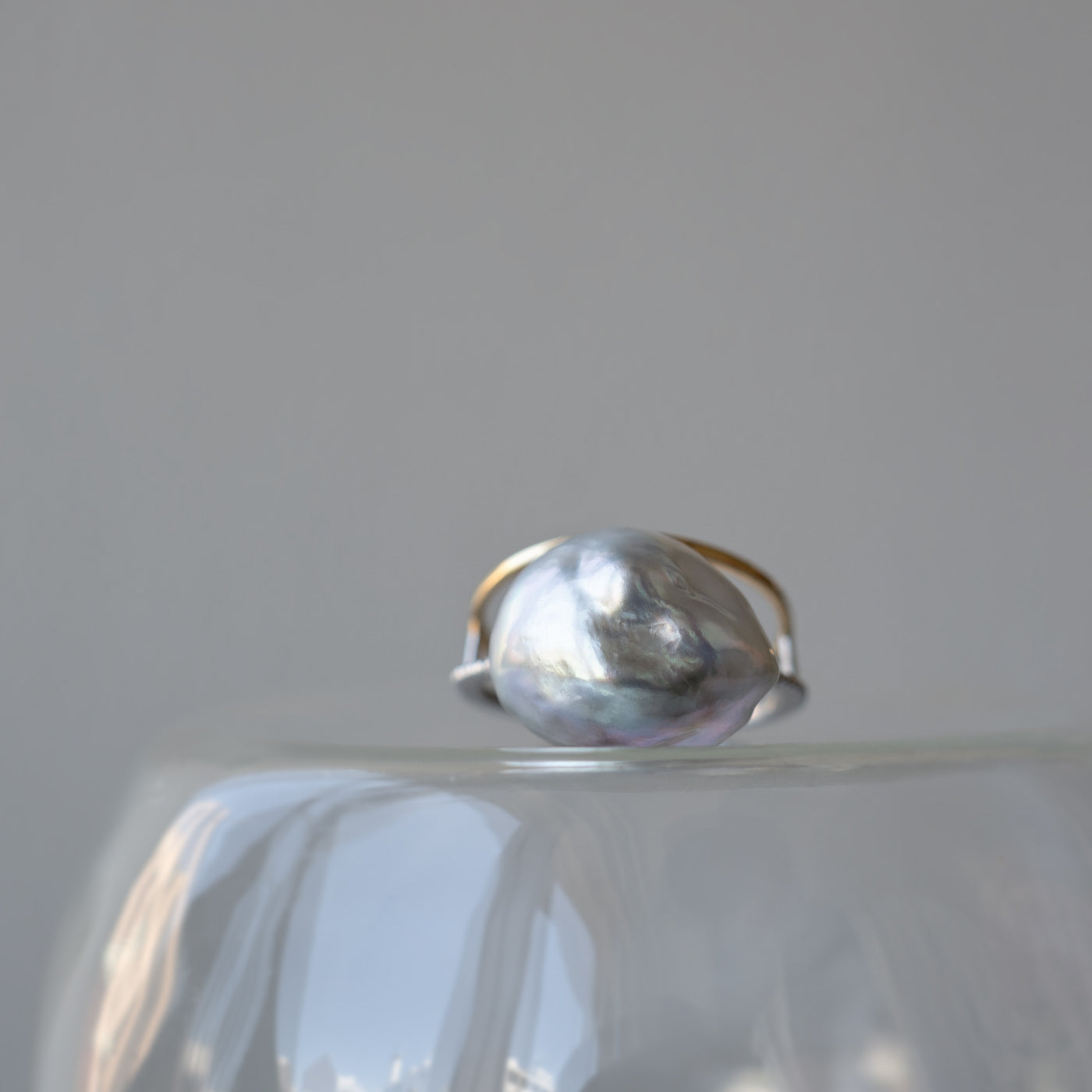 Mill & Flat Fusion Ring - Tahiti Keshi