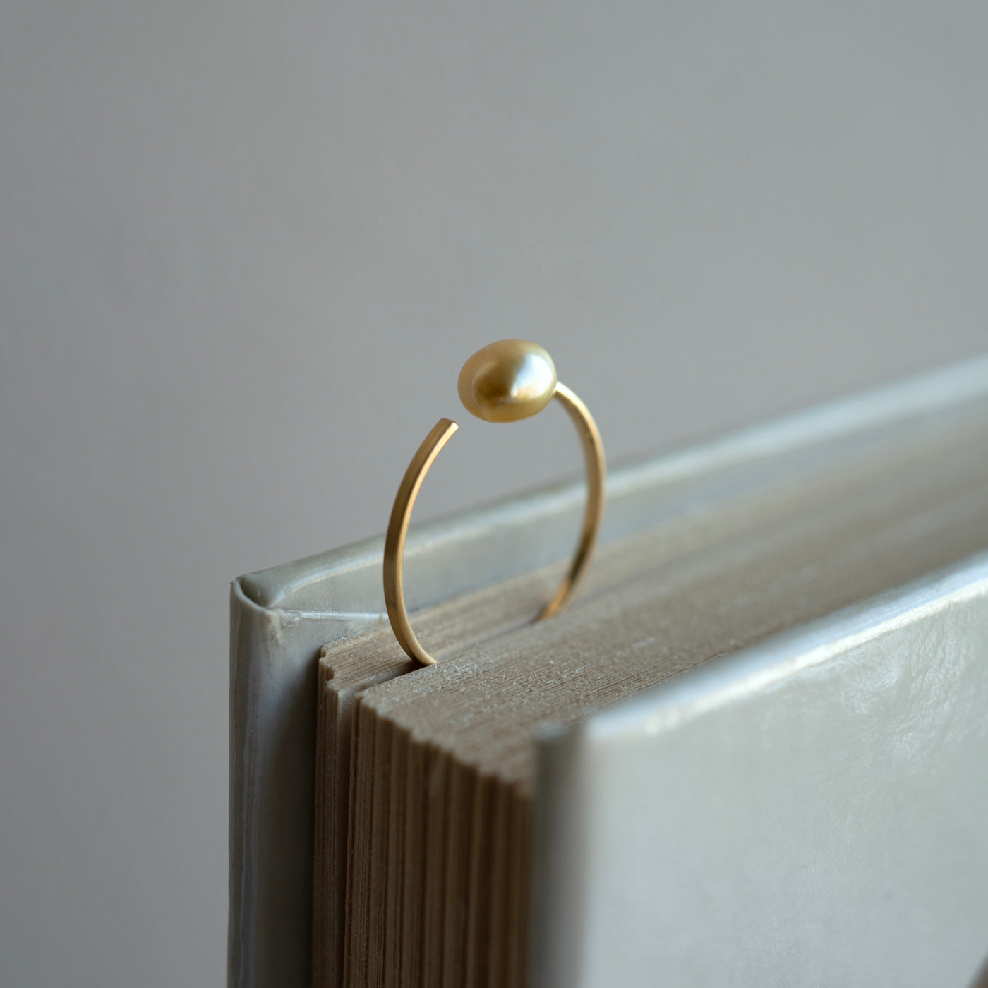Pinky Open Ring - S.S.P. Gold Keshi