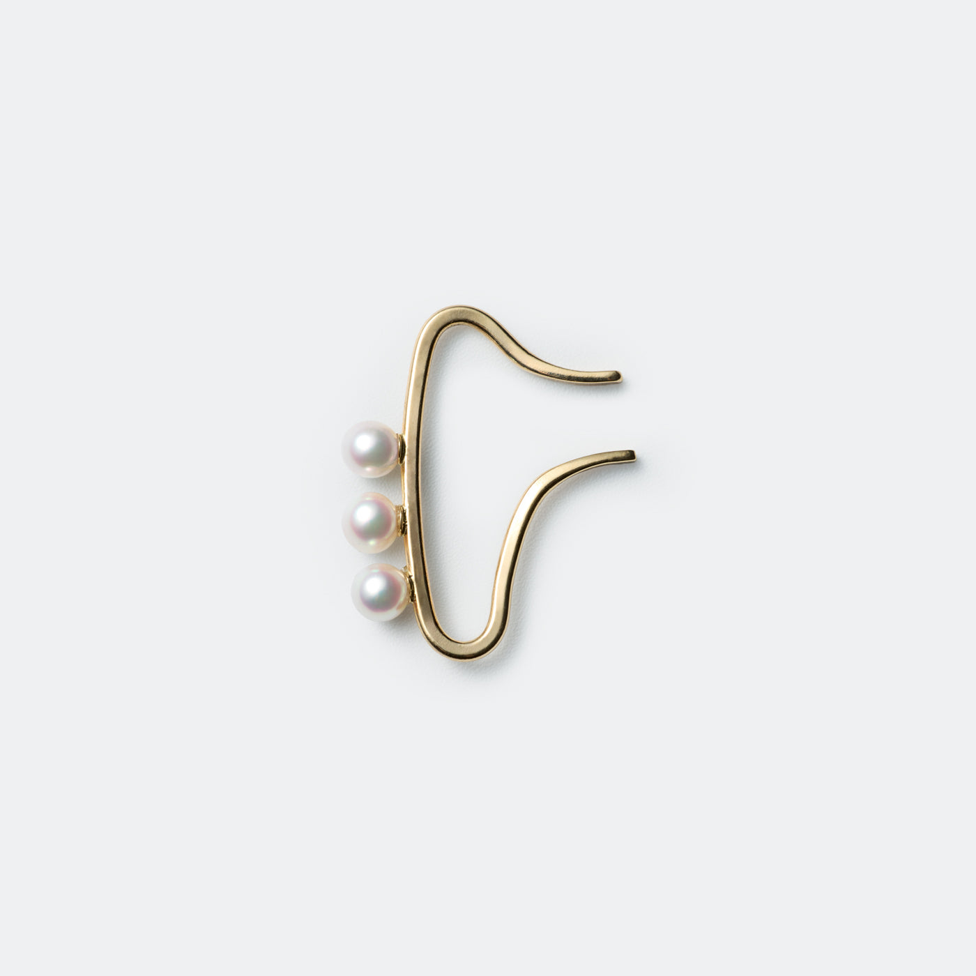 Ellipsis Ear Cuff - 3.5mm Akoya
