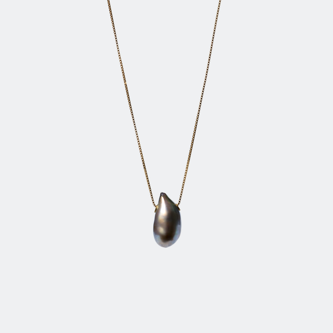 Pearl Tunnel Necklace - Tahitian Keshi