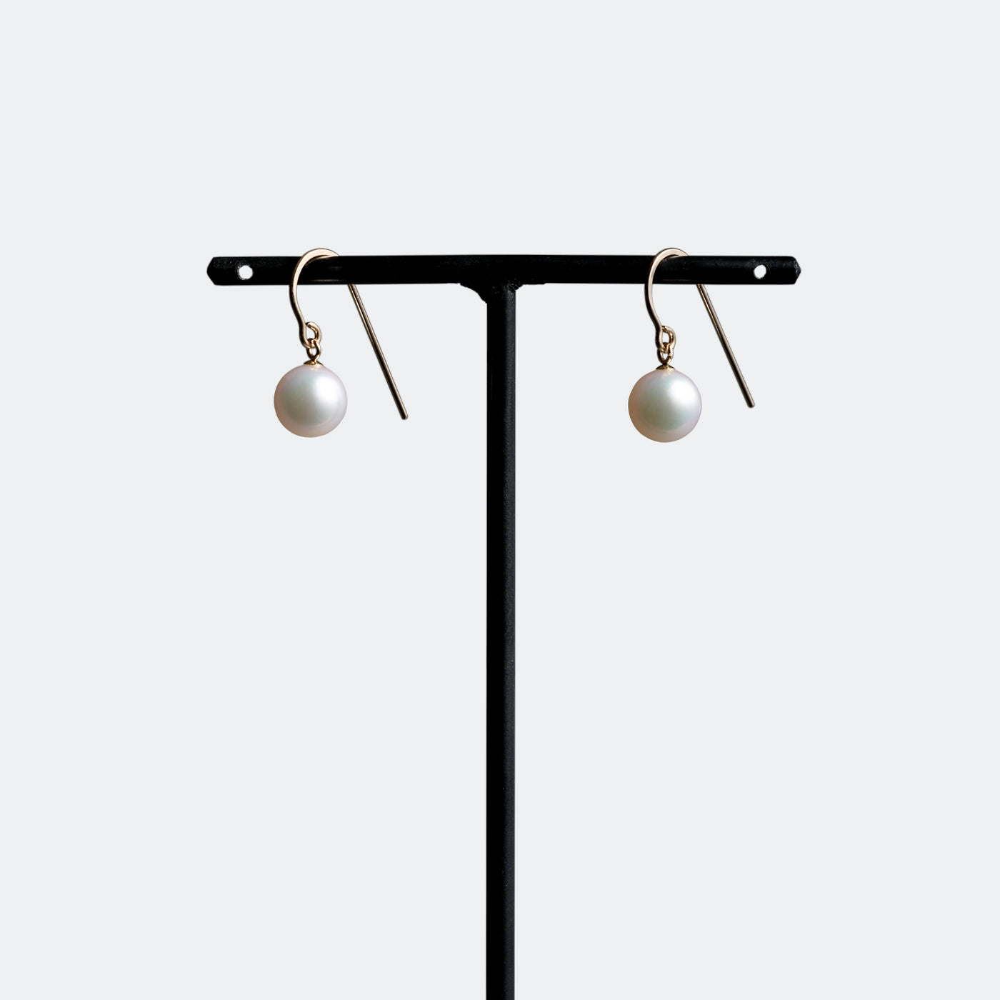 Trickle Hook Earrings - Akoya Pearl
