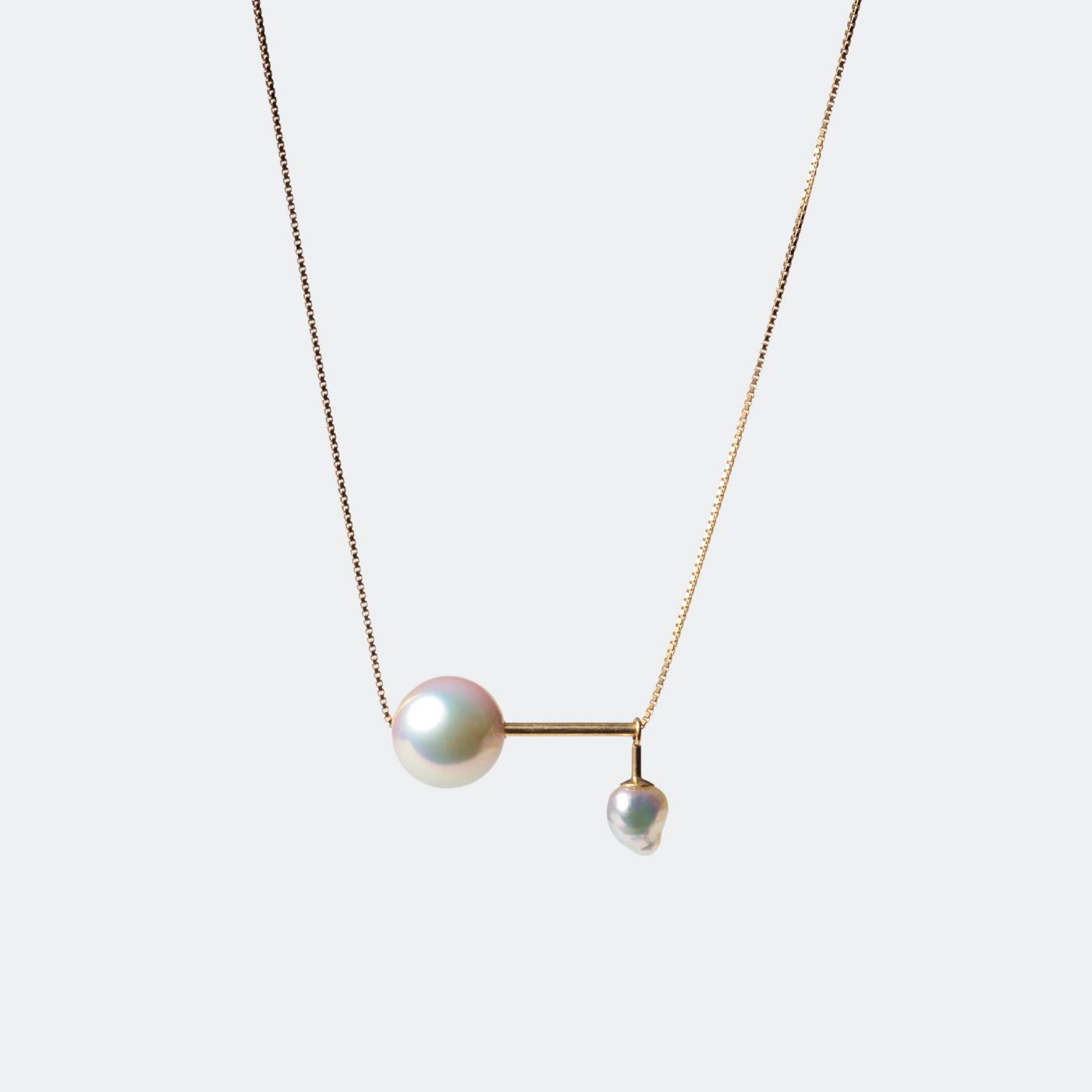 With Baby Necklace - Akoya&Akoya Keshi