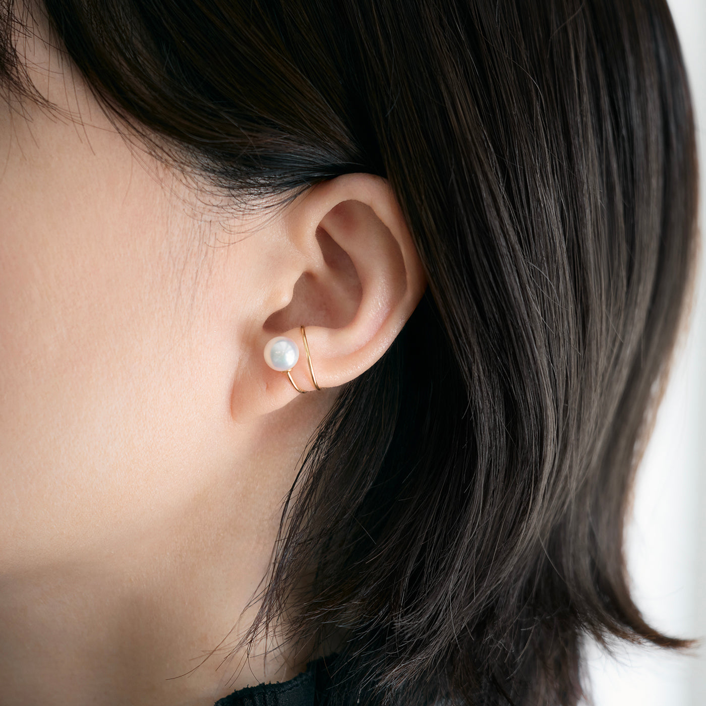 【BASE PARTS】K18YG Meteor Ear Cuff