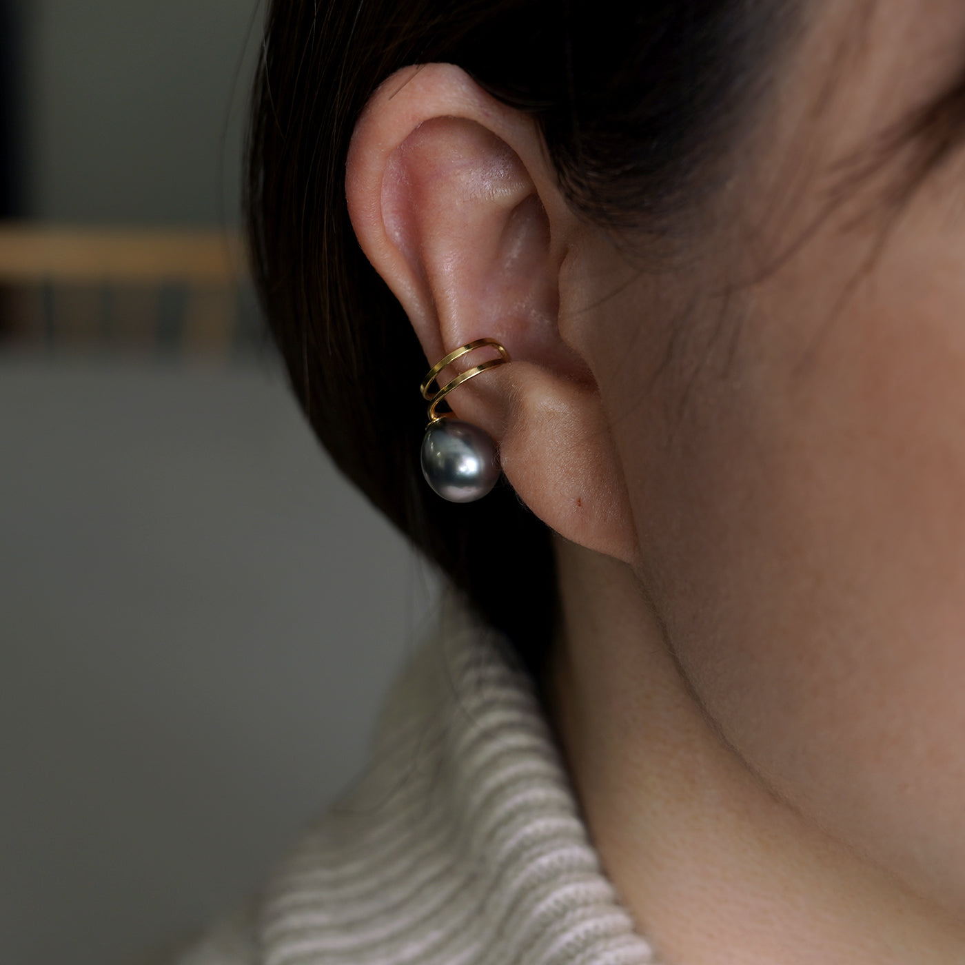【BASE PARTS】K18YG Orbit Ear Cuff