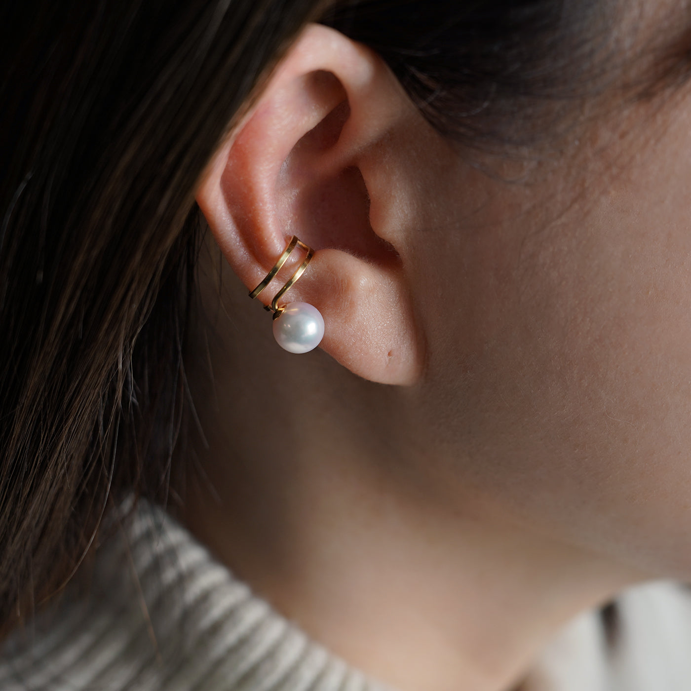 【BASE PARTS】K18YG Orbit Ear Cuff