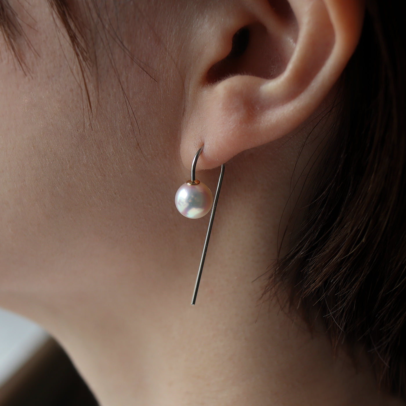 【BASE PARTS】18K Wand Hook Earring