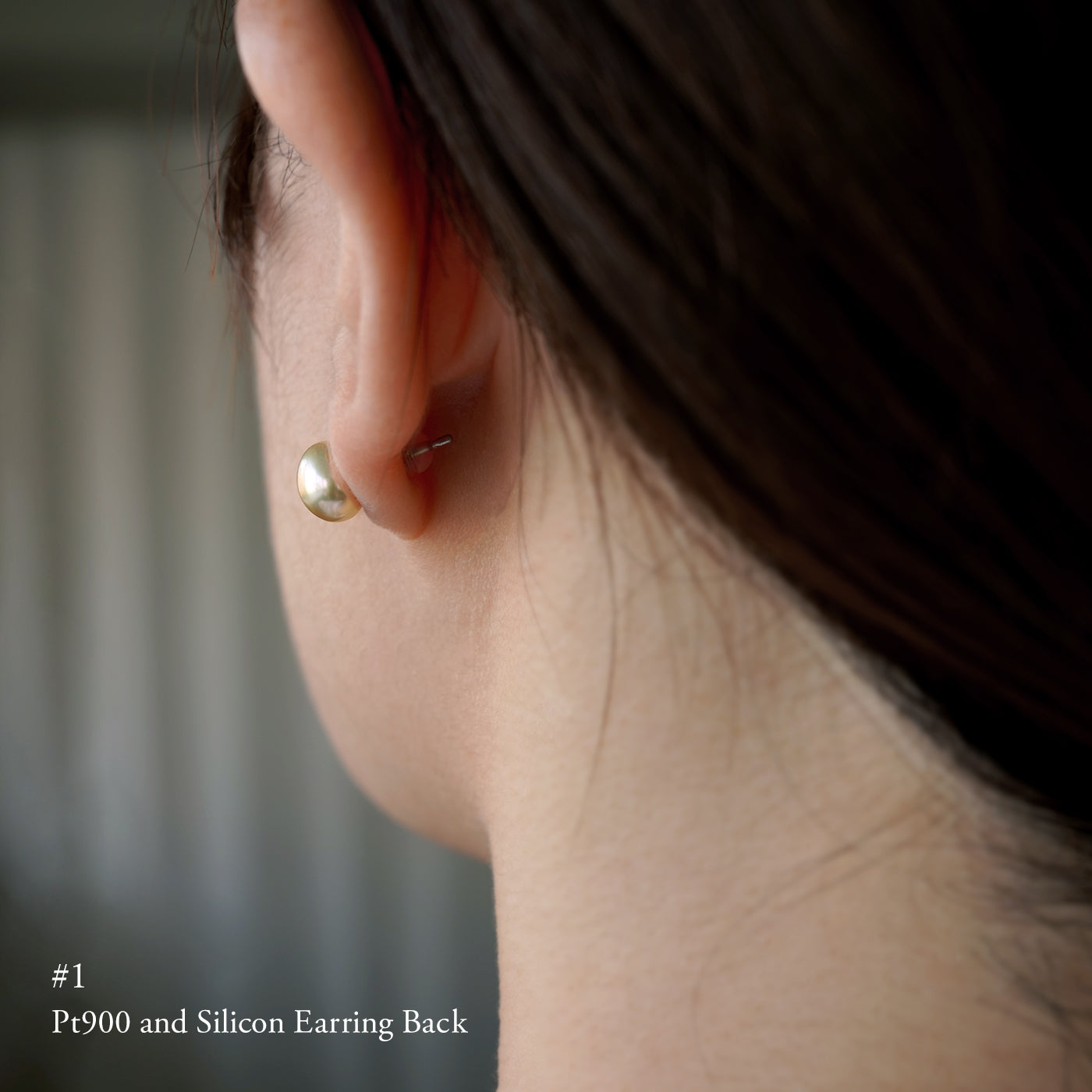 【BASE PARTS】18K YG Stud Earring with Butterfly Backing