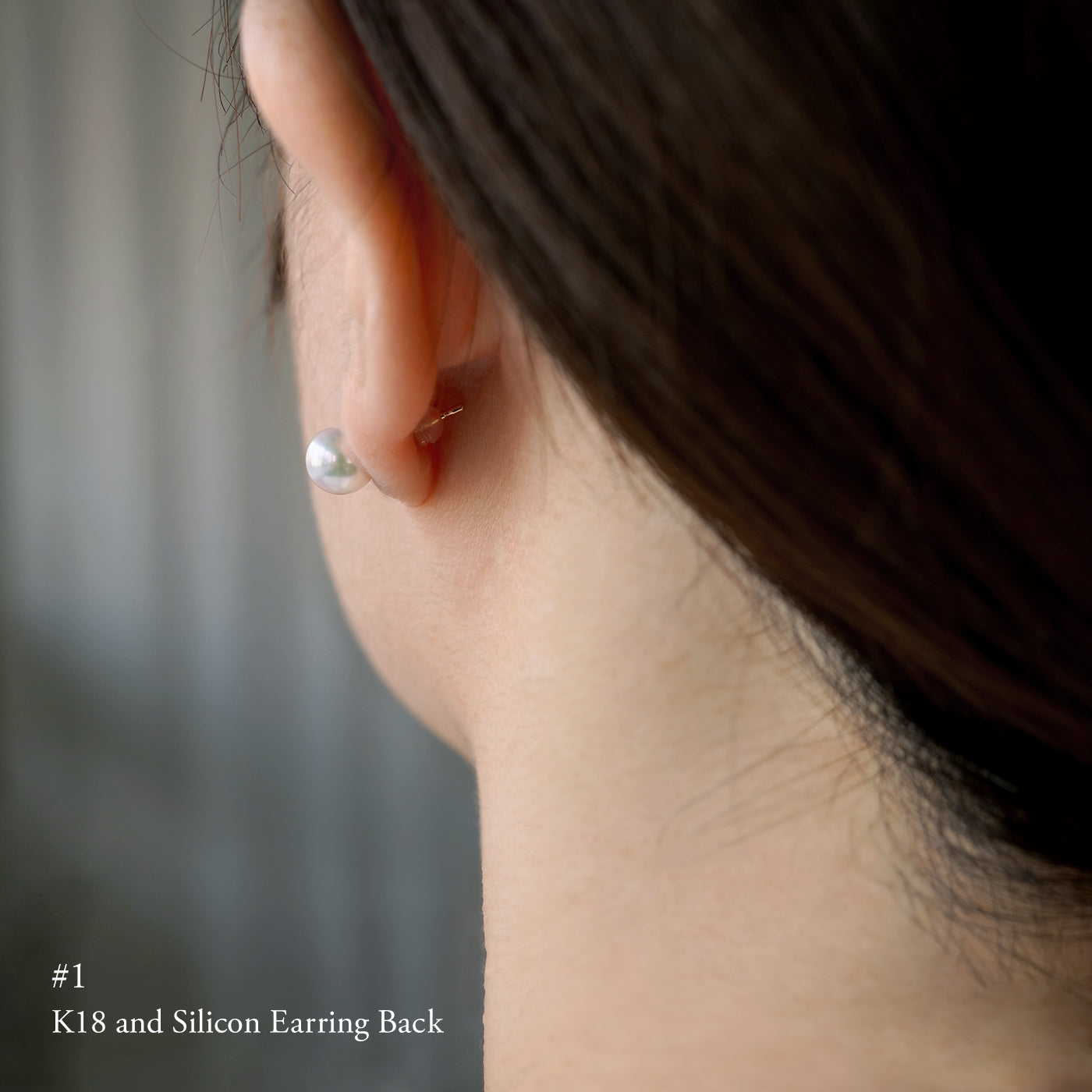 【BASE PARTS】18K YG Stud Earring with Butterfly Backing