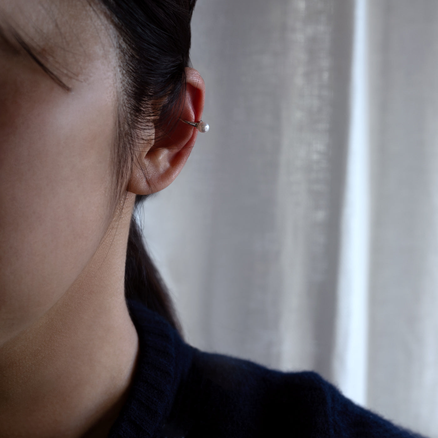 【ESSENTIALS】4.0-4.5mm Akoya Pearl Ear Cuff