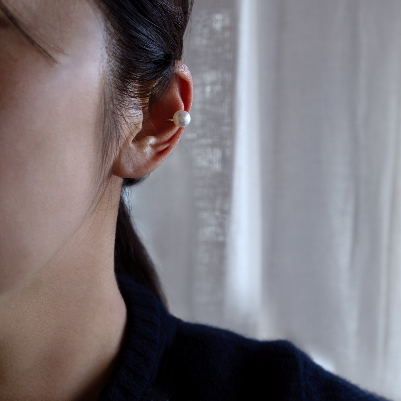 【ESSENTIALS】7.5-8.0mm Akoya Pearl Ear Cuff
