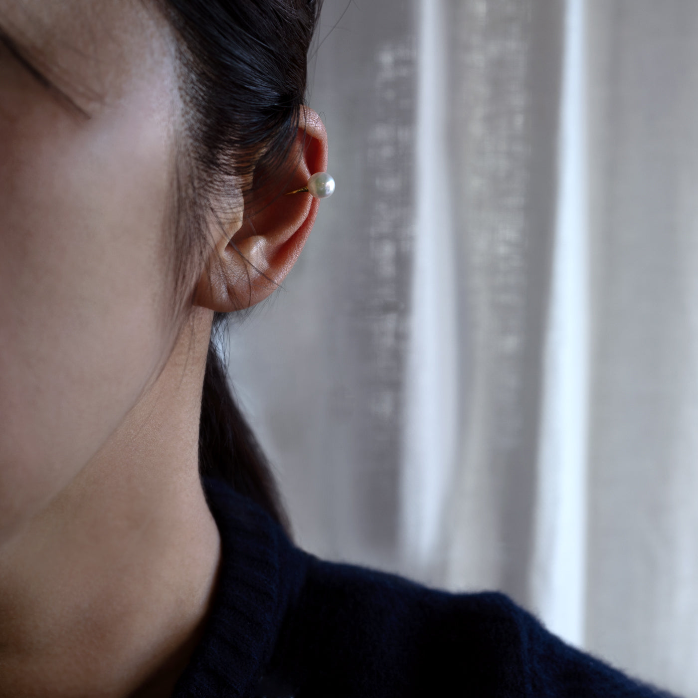 【ESSENTIALS】7.0-7.5mm Akoya Pearl Ear Cuff