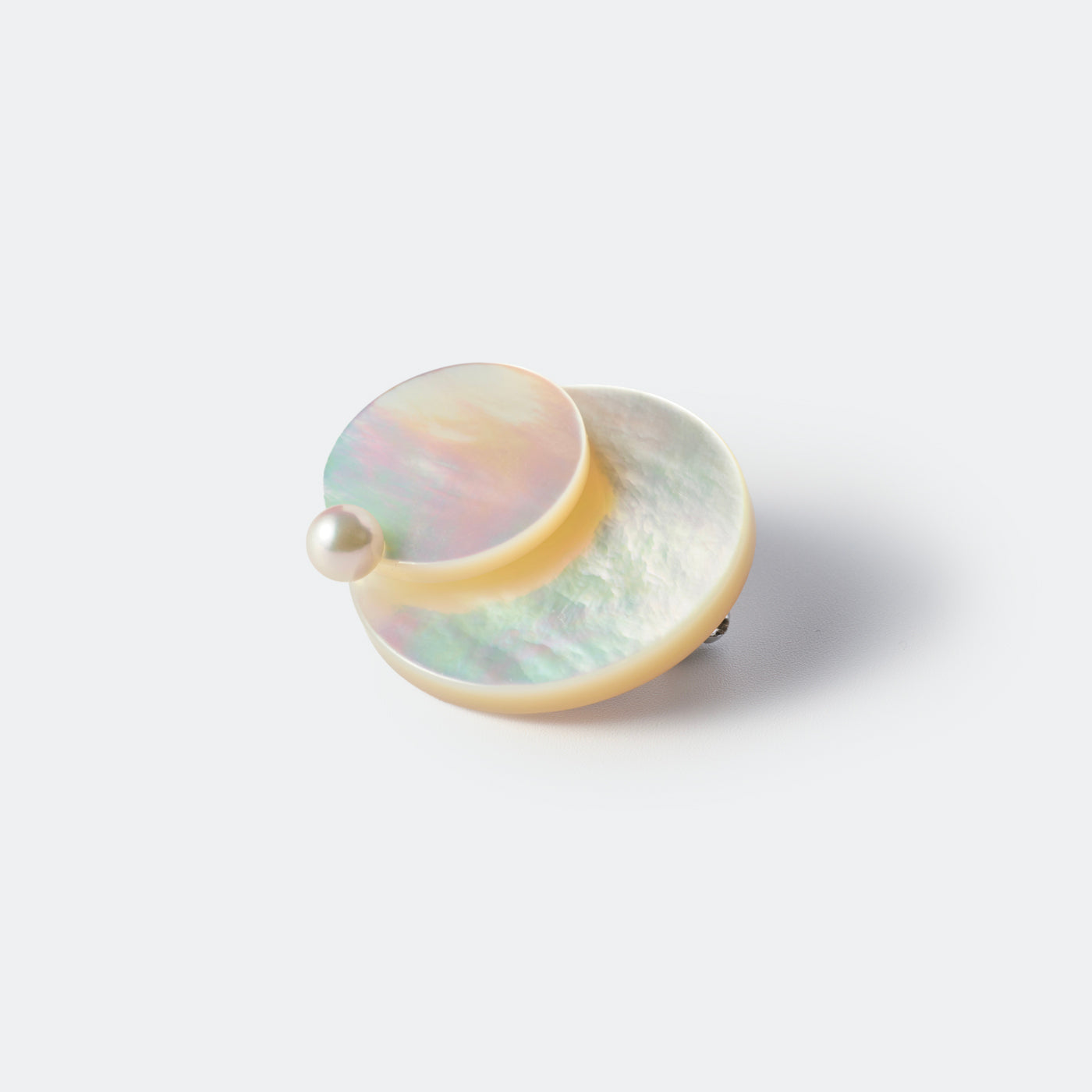 Pendulum Brooch - White MOP & Akoya Pearl B