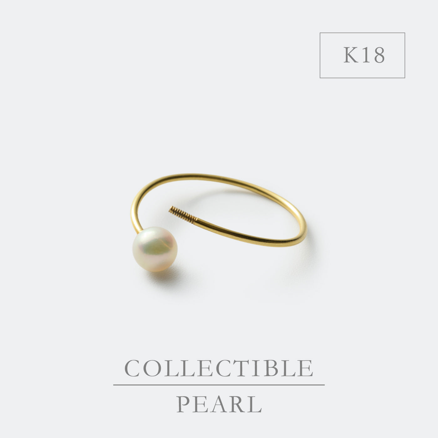 【BASE PARTS】18K YG Open Ring