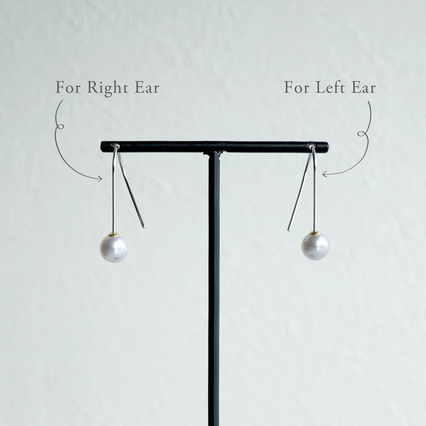 【BASE PARTS】Pt900 Twist Hook Pierced Earring