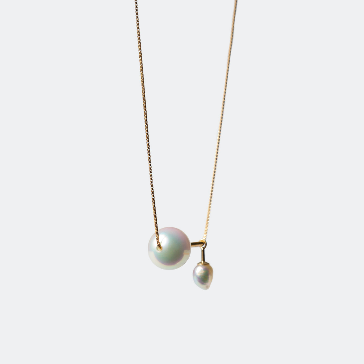 With Baby Necklace - Akoya&Akoya Keshi