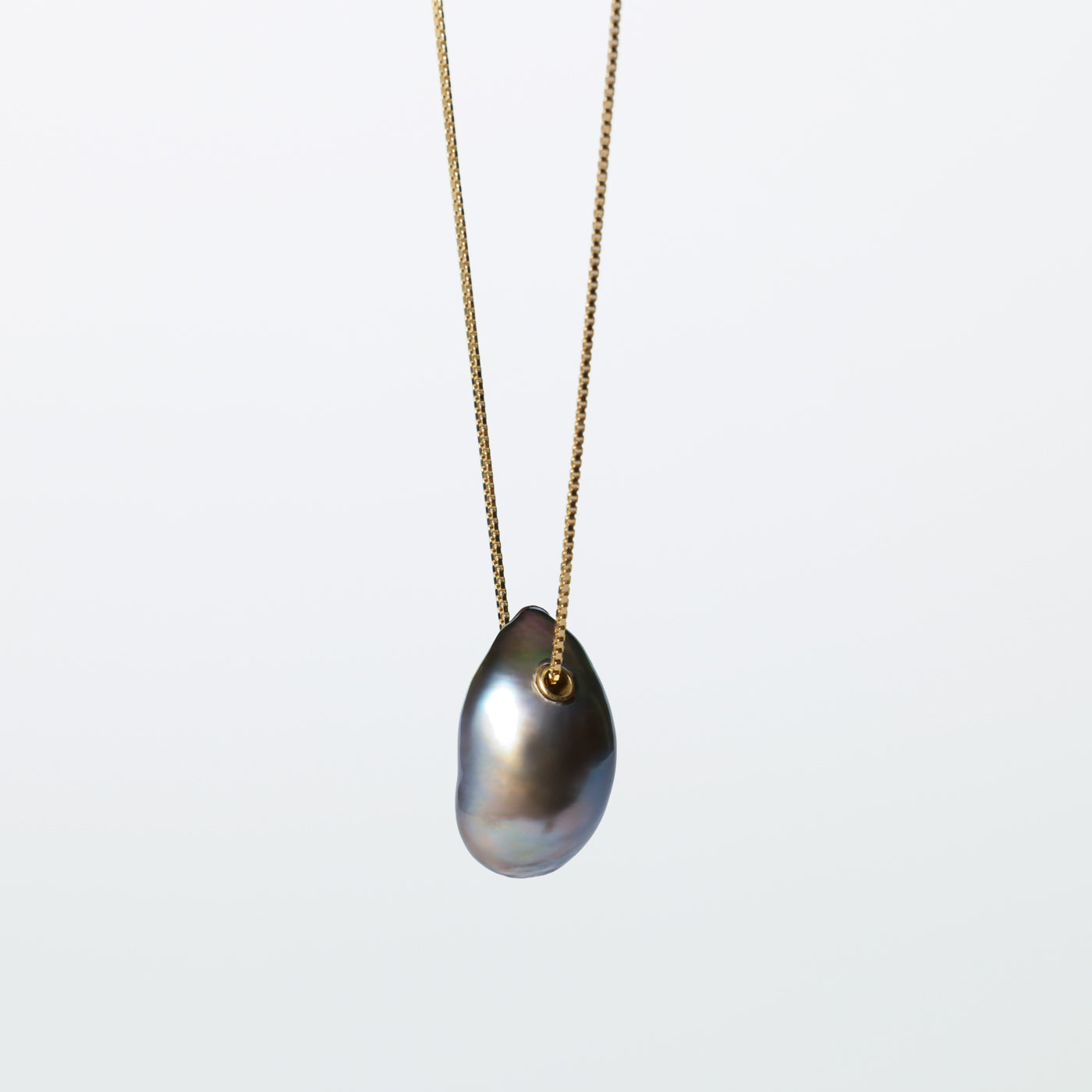 Pearl Tunnel Necklace - Tahitian Keshi