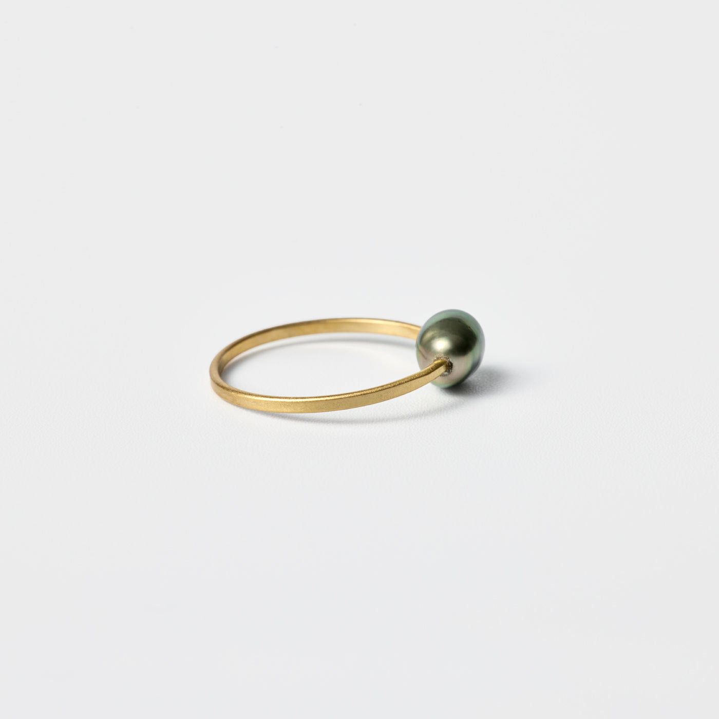 Pinky Open Ring - Tahitian Keshi