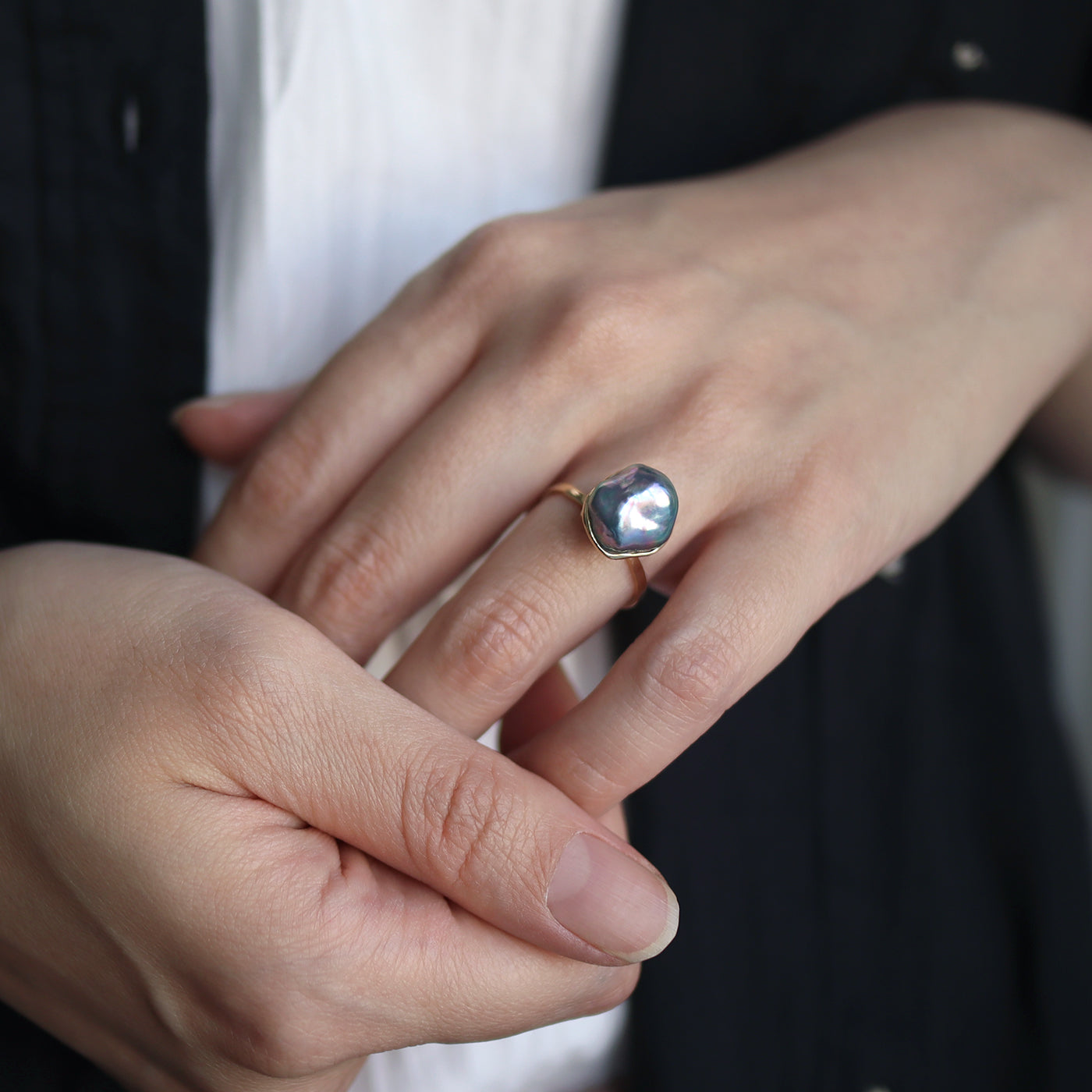 Pearl Envelope Ring - Umihotaru