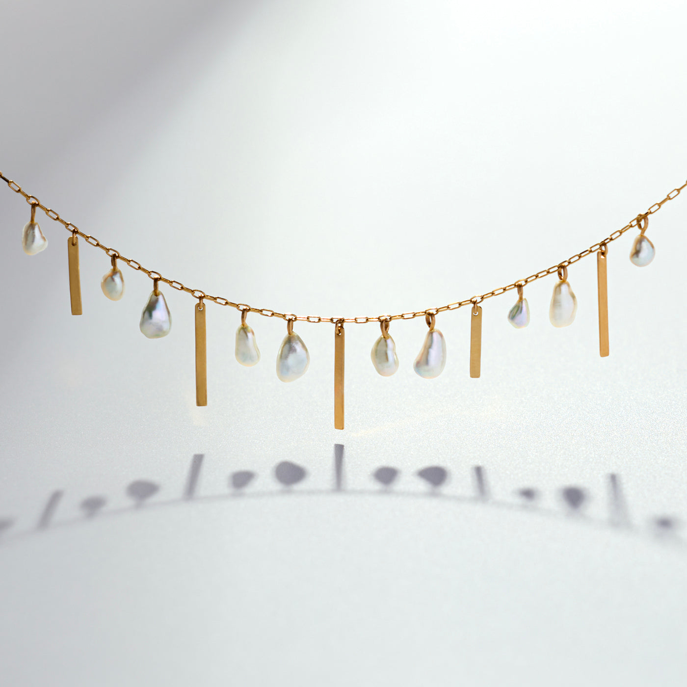 Fringe Necklace - Akoya Keshi