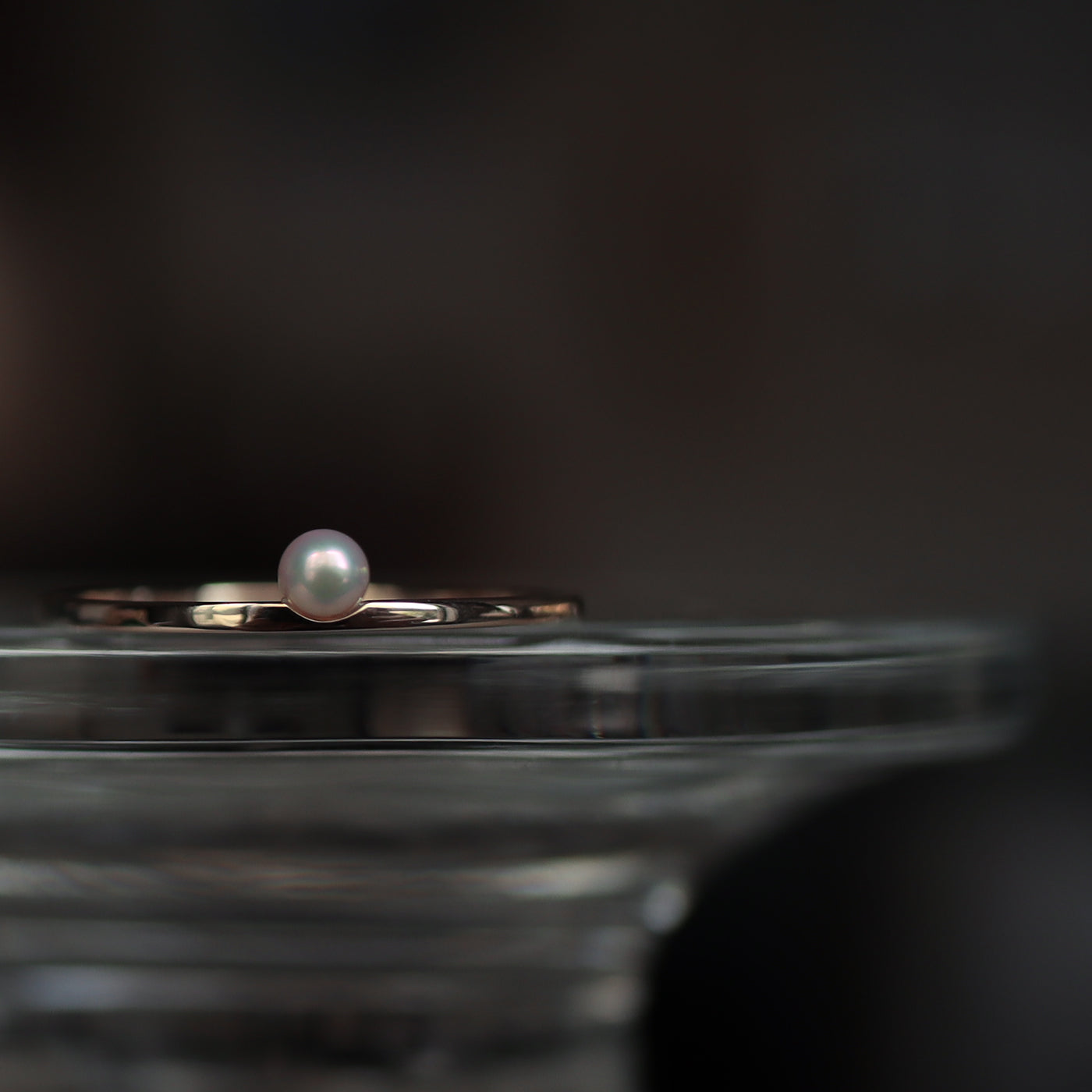 K10YG Shizumu Pearl Ring - Baby Akoya