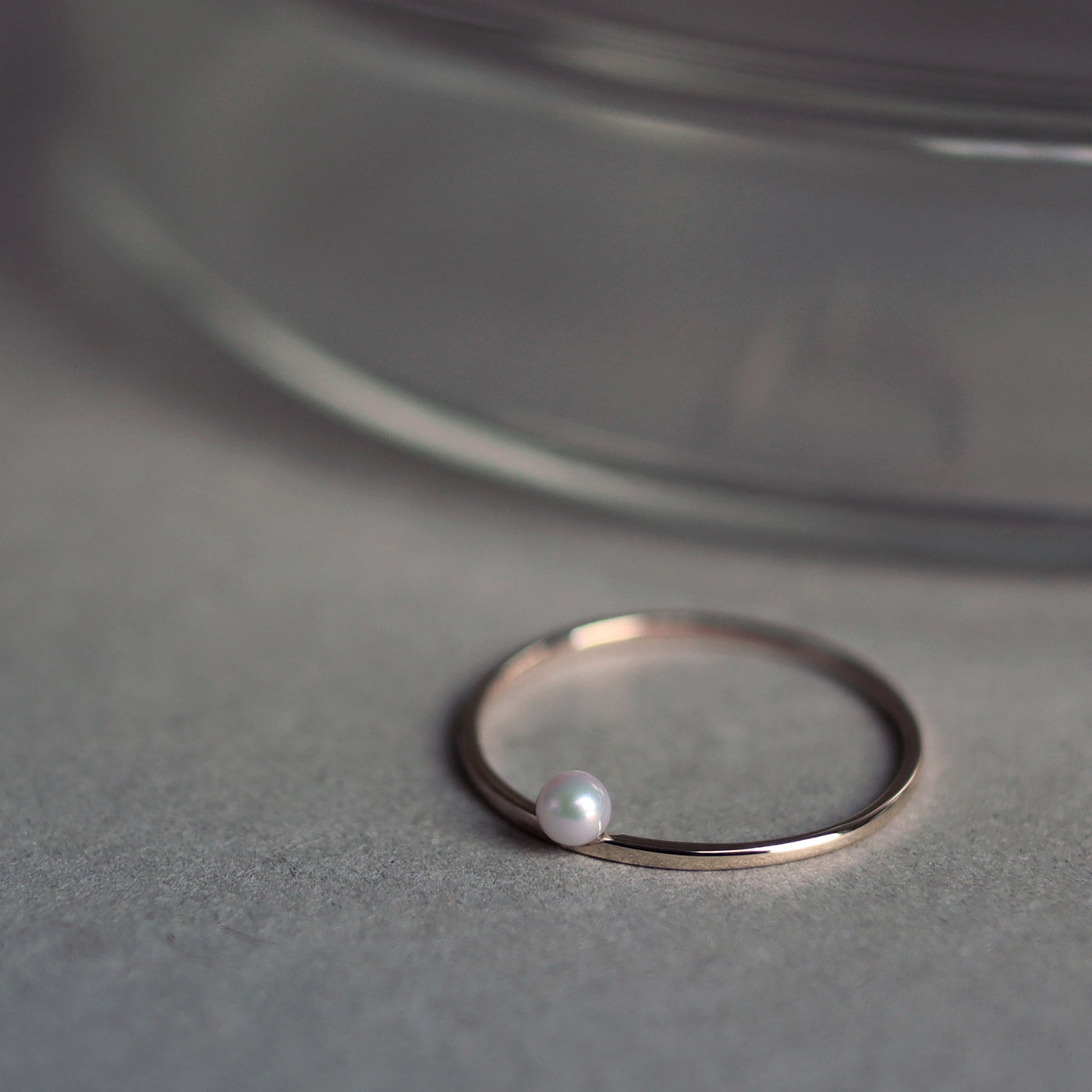 K10YG Shizumu Pearl Ring - Baby Akoya