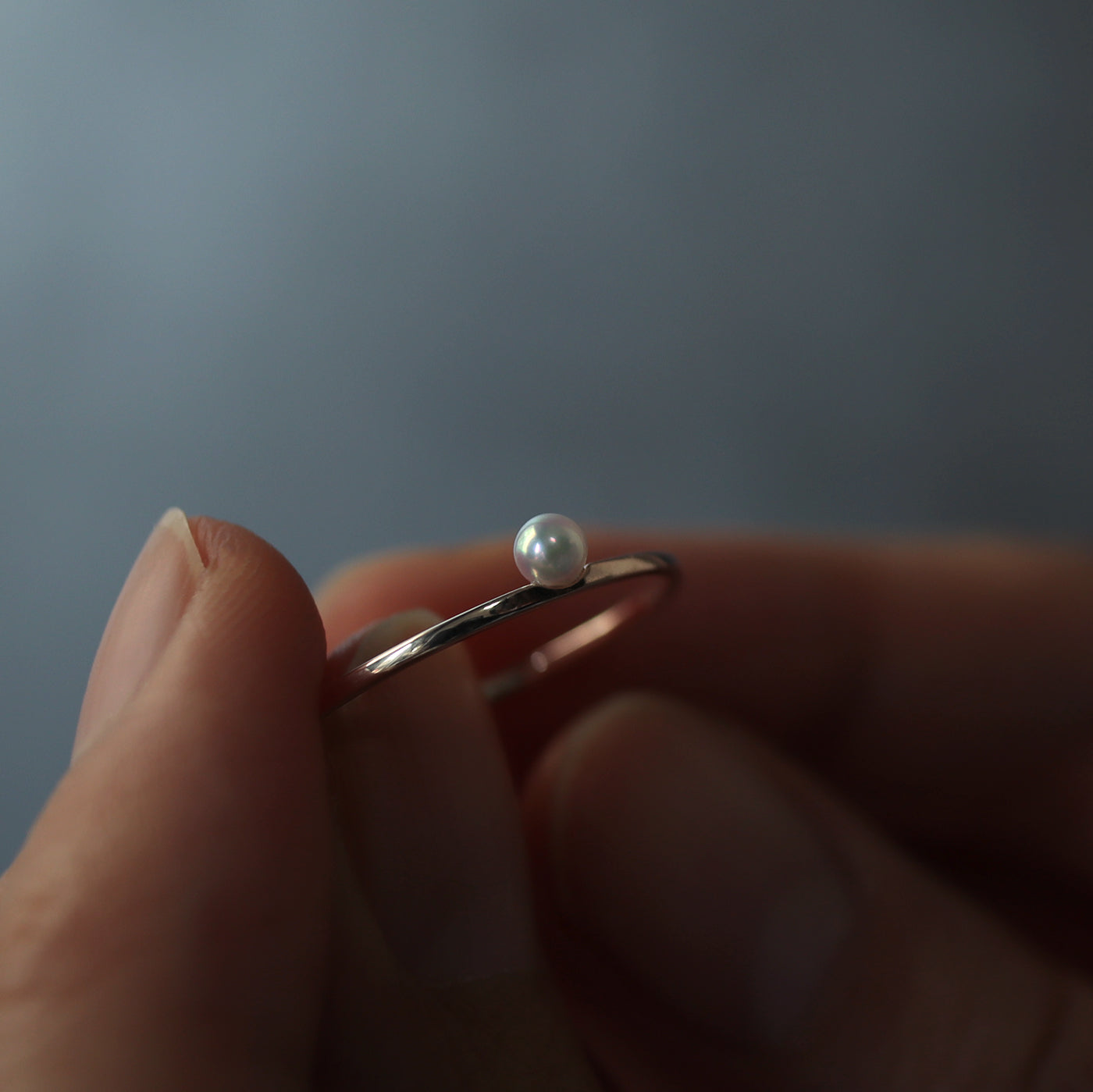 K10YG Shizumu Pearl Ring - Baby Akoya